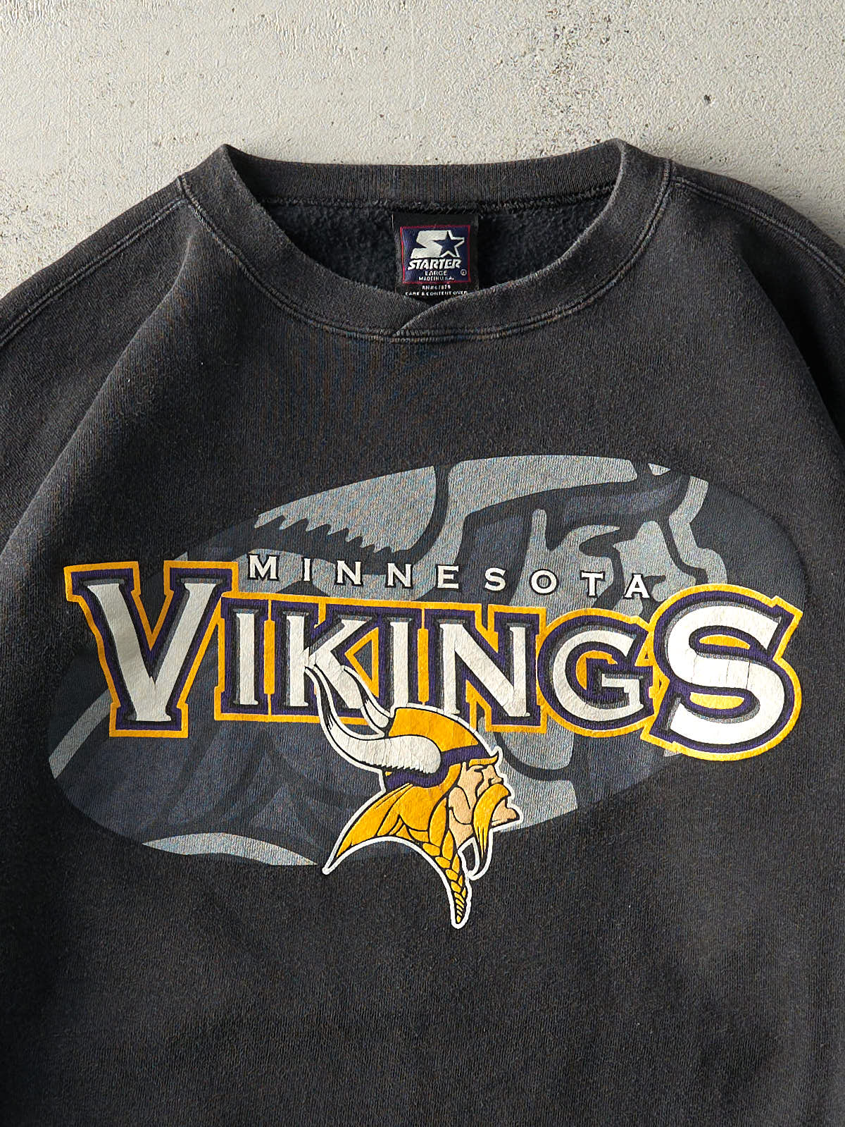 Vintage 90s Black Minnesota Vikings Crewneck (M)