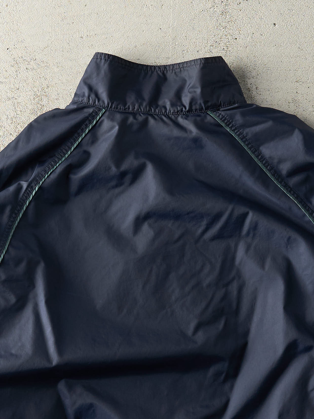 Vintage Y2K Navy Blue Nike Zip Up Windbreaker Jacket (L)