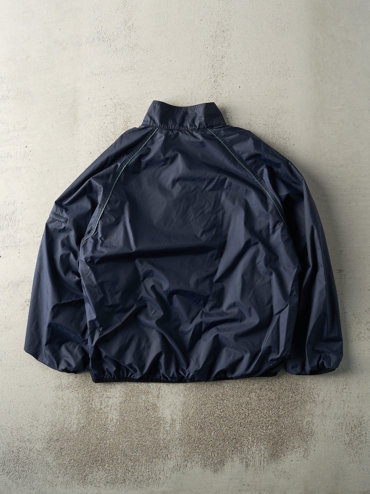 Vintage Y2K Navy Blue Nike Zip Up Windbreaker Jacket (L)