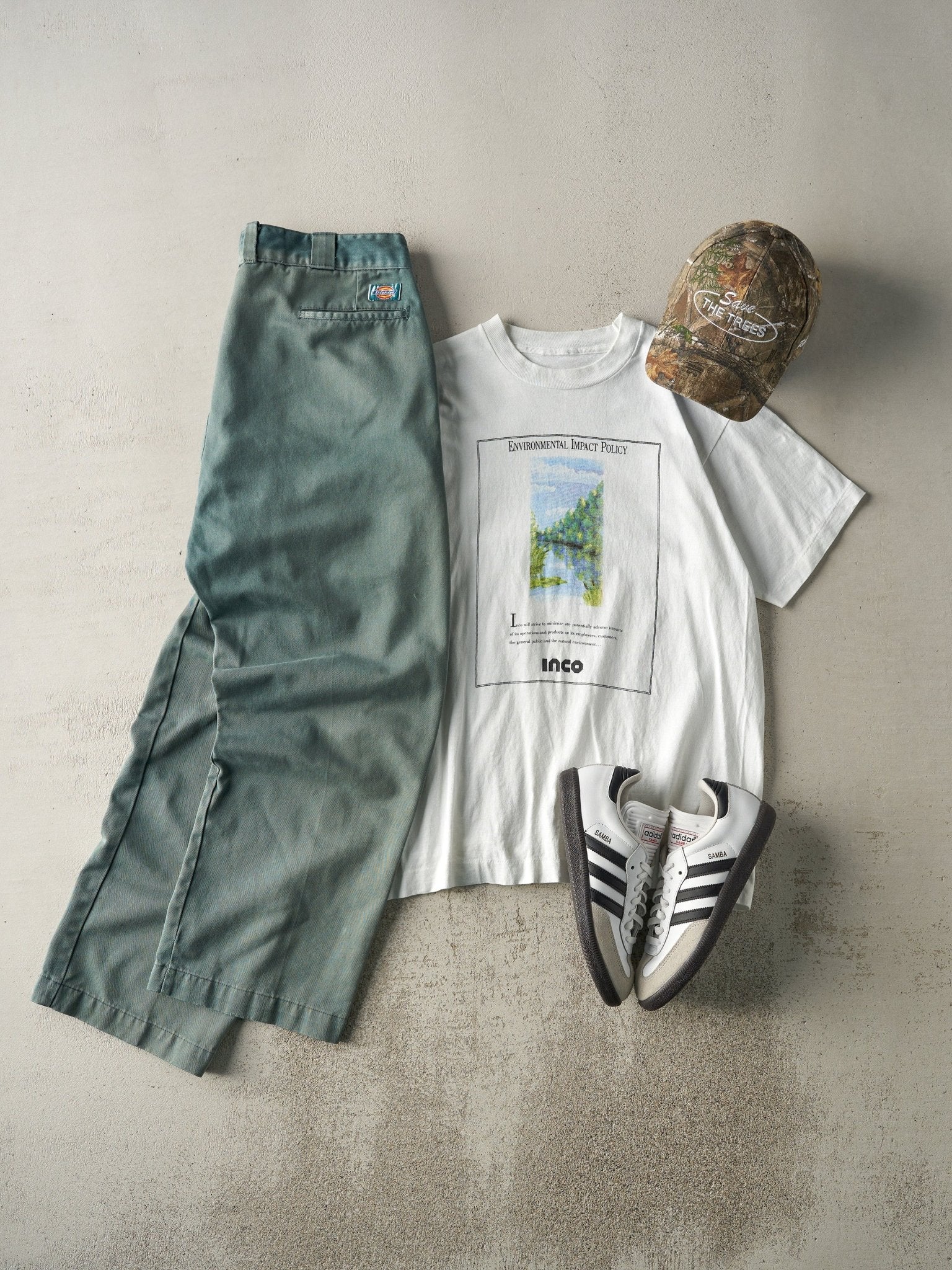 Vintage 90s White Inco Single Stitch Tee (S/M)