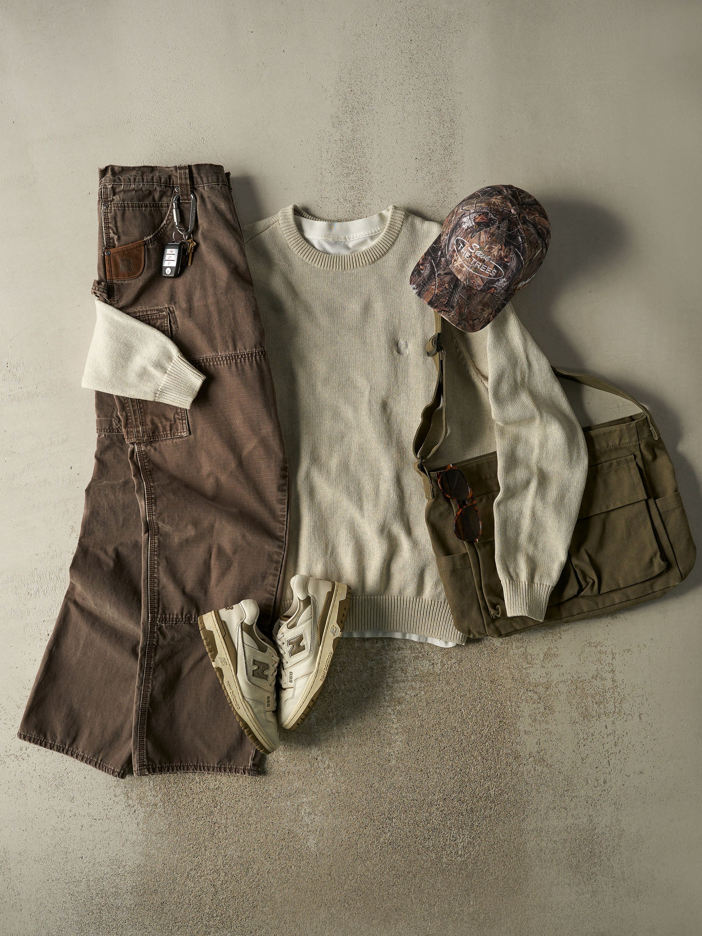 Vintage Y2K Beige Chaps Embroidered Knit (XL)