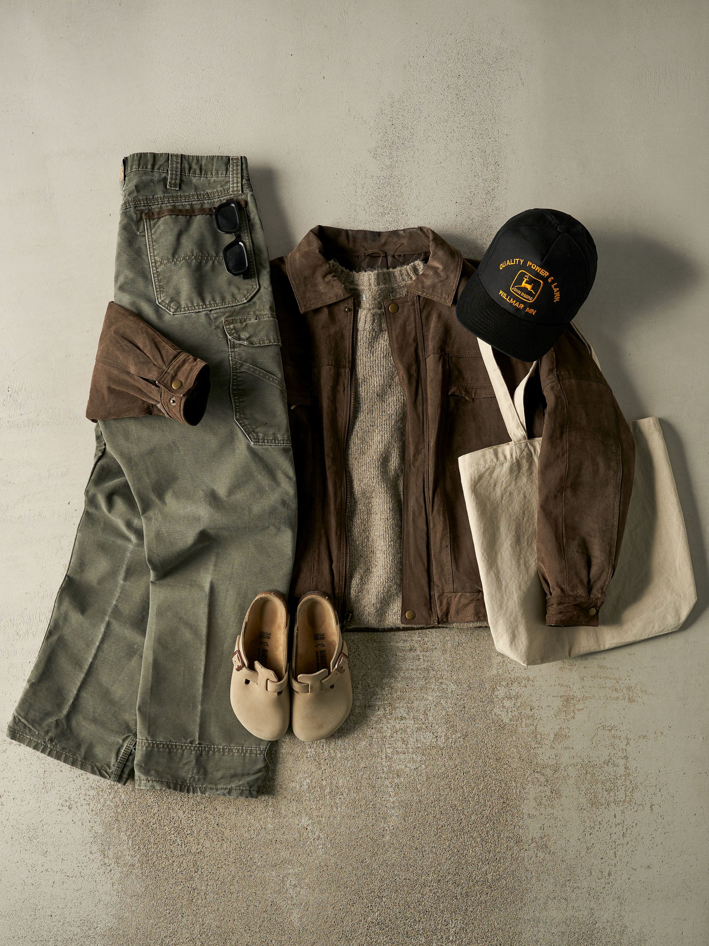 Vintage Y2K Green Wrangler Riggs Ripstop Cargo Pants (35x33.5)