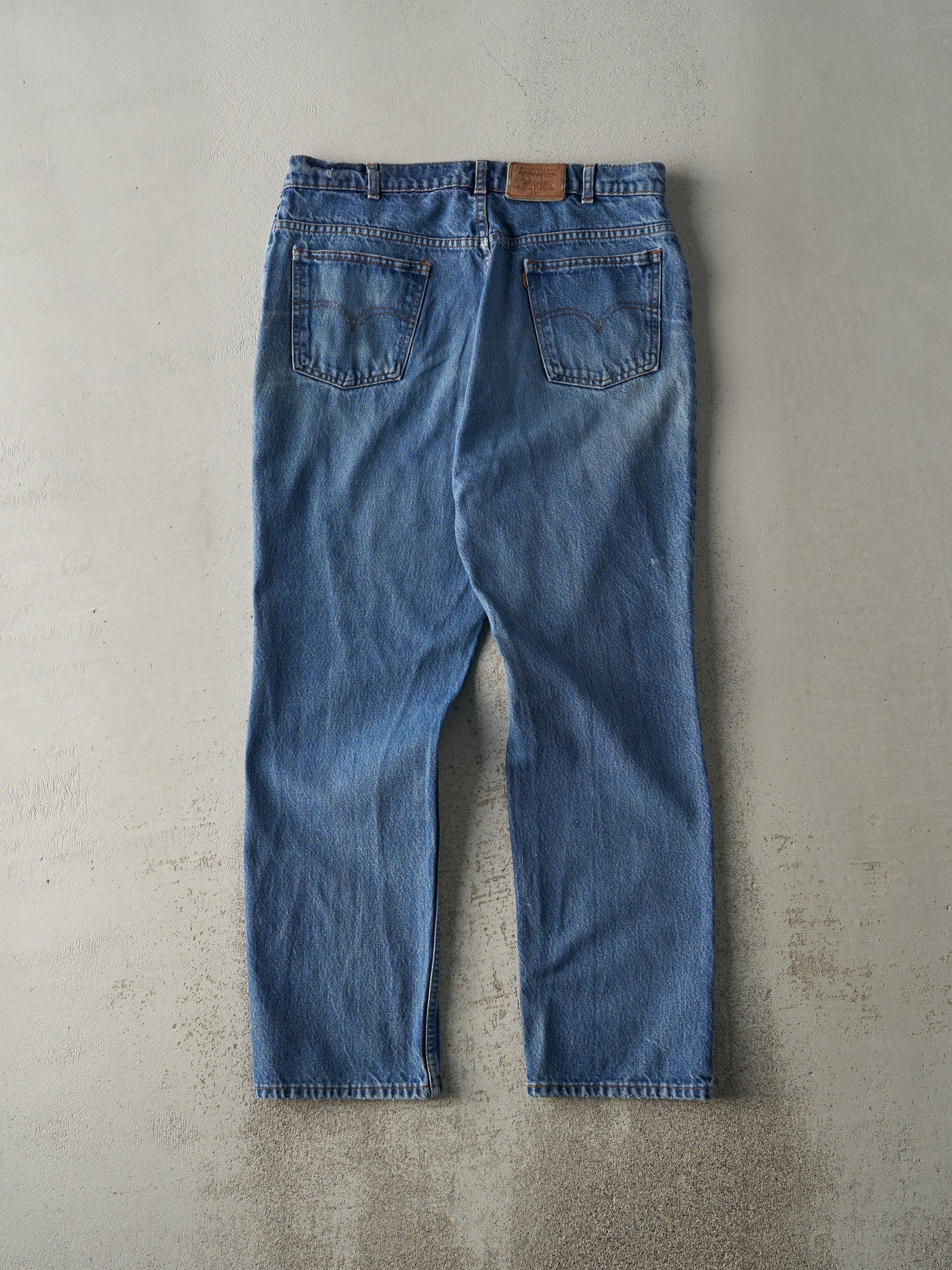 Vintage 80s Mid Wash Levi's Orange Tab 619 Jeans (35.5x30)