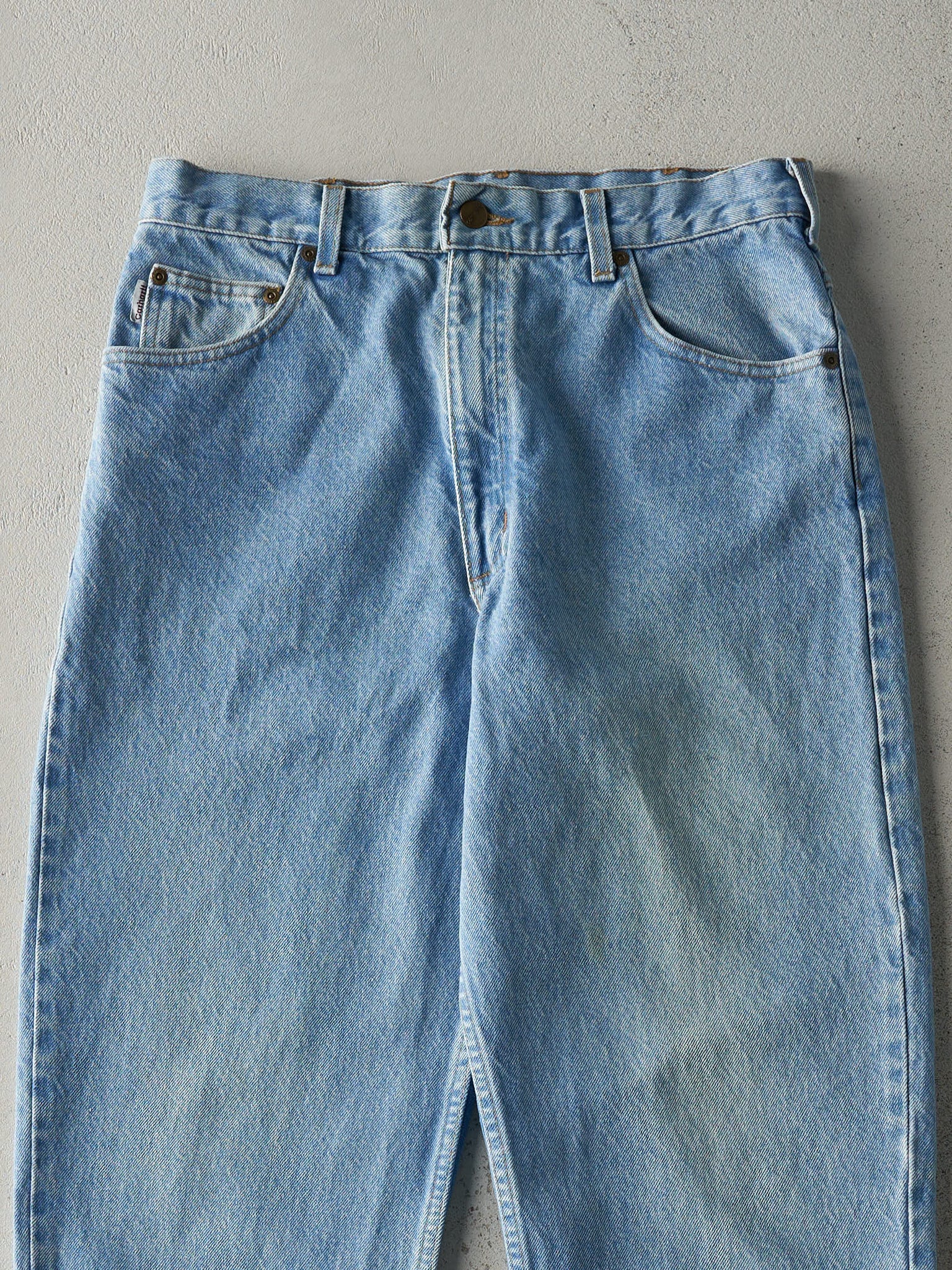 Vintage 90s Light Wash Carhartt Jeans (32x36)