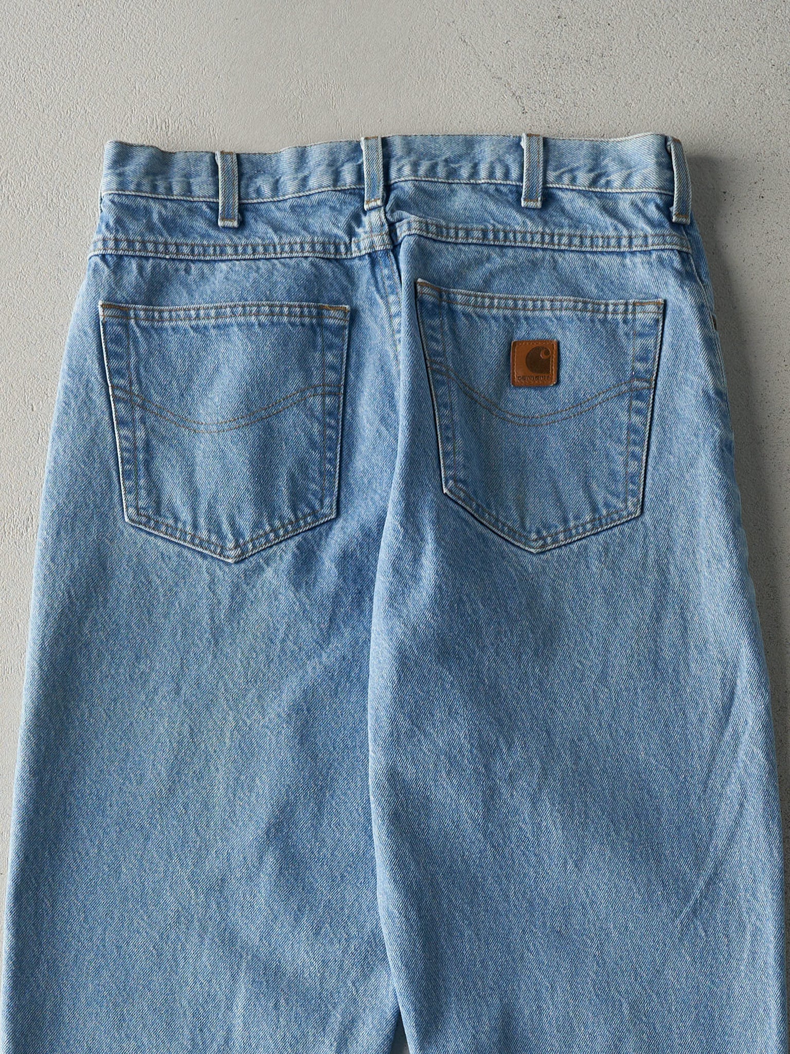 Vintage 90s Light Wash Carhartt Jeans (32x36)