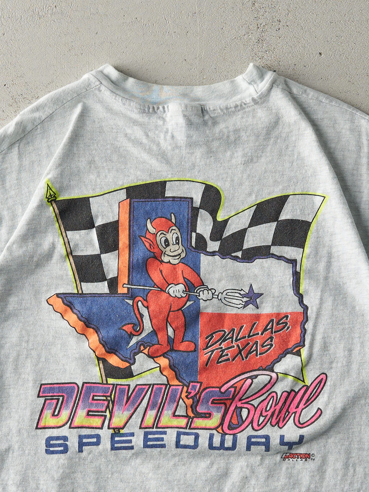 Vintage 96' Heather Grey Spring Nationals Racing Single Stitch Tee (M)