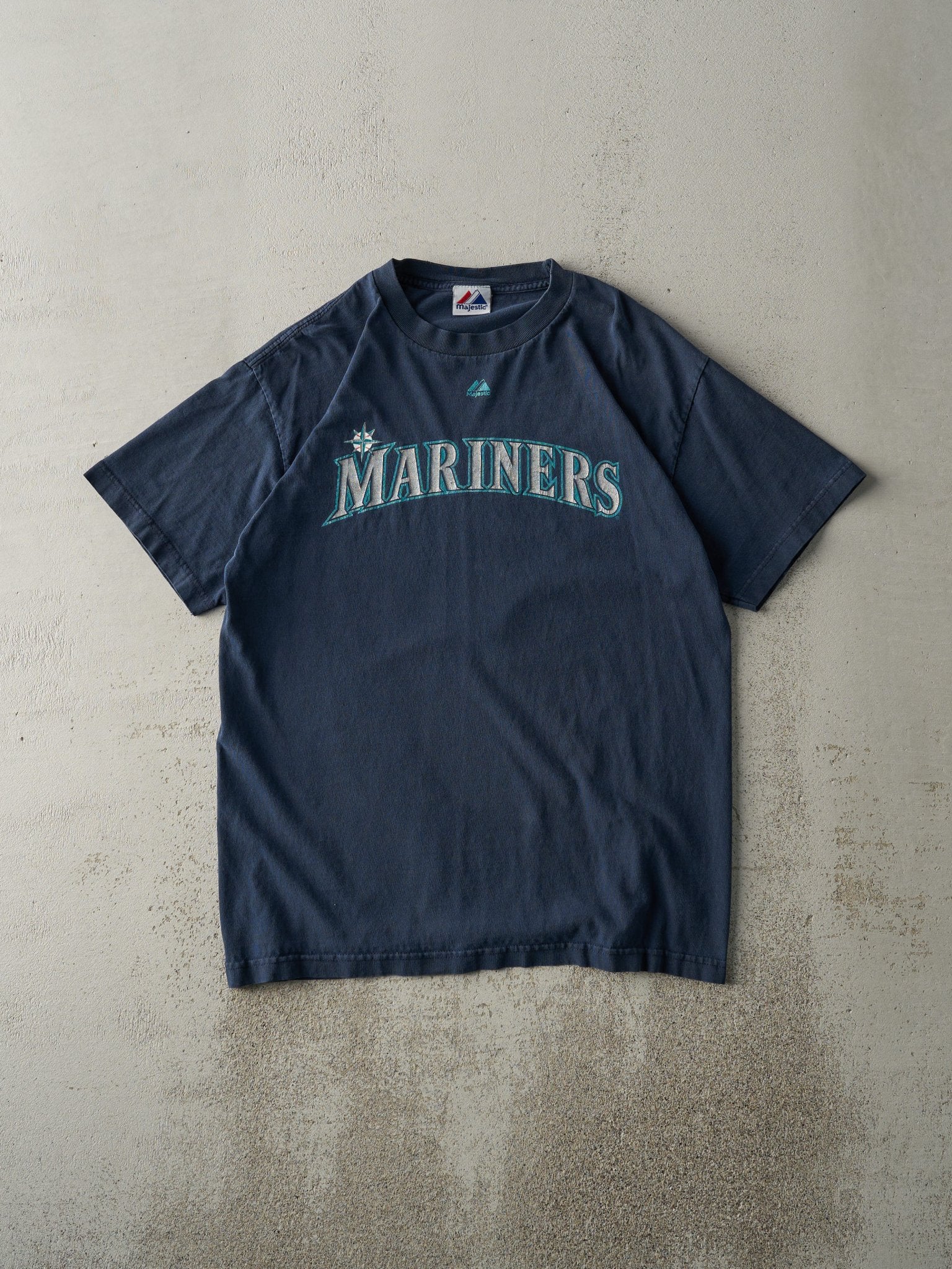 Vintage Y2K Navy Blue Seattle Mariners #34 Hernandez Player Tee (M/L)