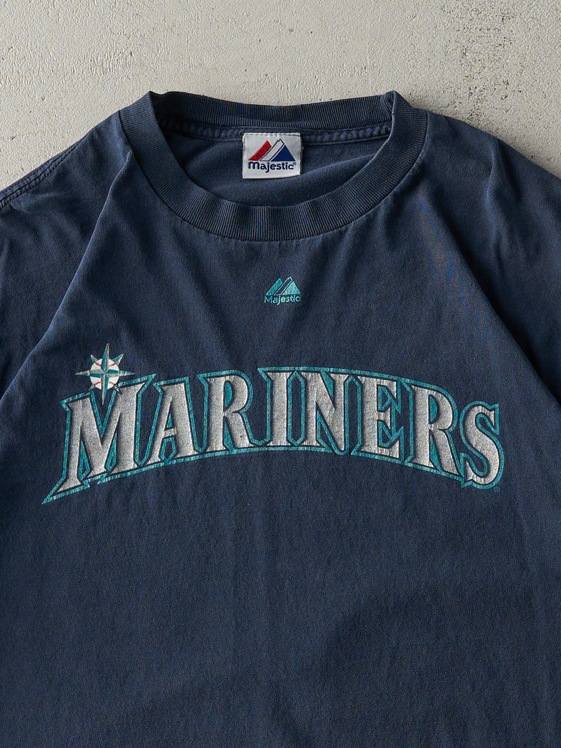 Vintage Y2K Navy Blue Seattle Mariners #34 Hernandez Player Tee (M/L)