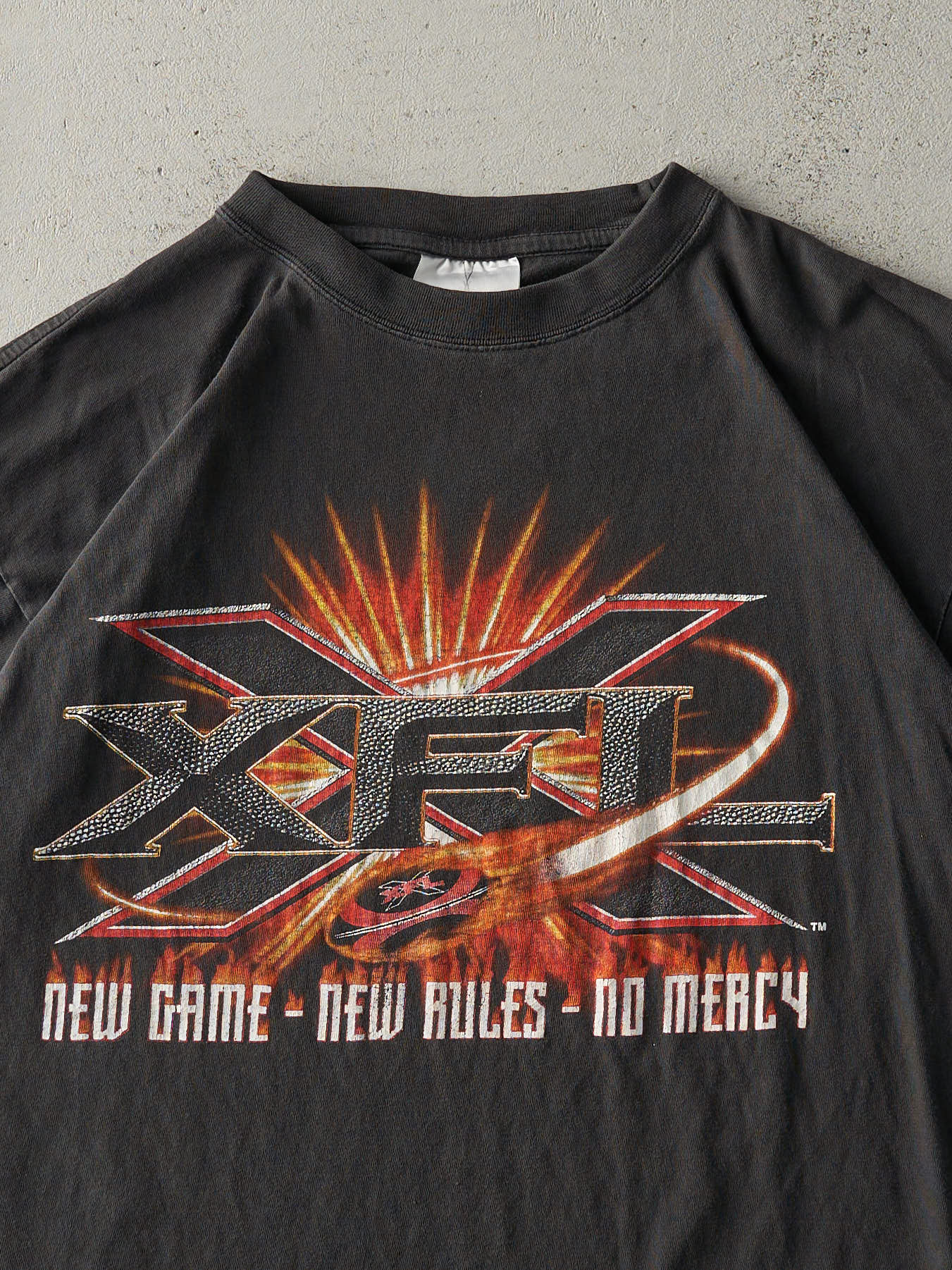 Vintage Y2K Faded Black XFL Tee (L)