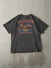 Vintage 03' Faded Black Ottawa Ontario Harley Davidson Tee (L)