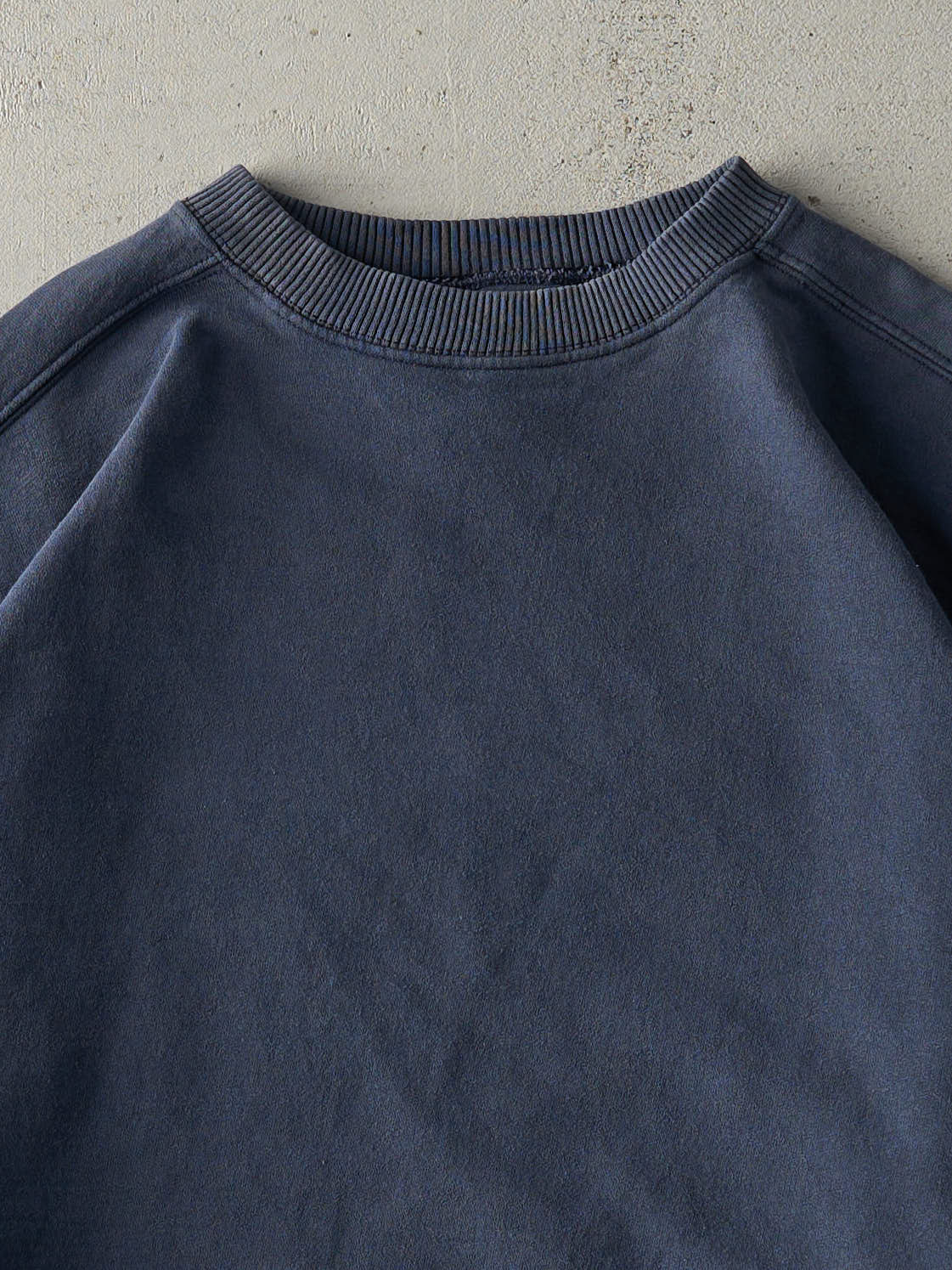Vintage 90s Navy Blue Champion Blank Boxy Crewneck (L)