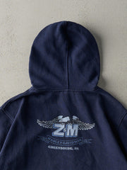 Vintage 06' Navy Blue Greensburg PA Harley Davidson Zip Up Hoodie (L)