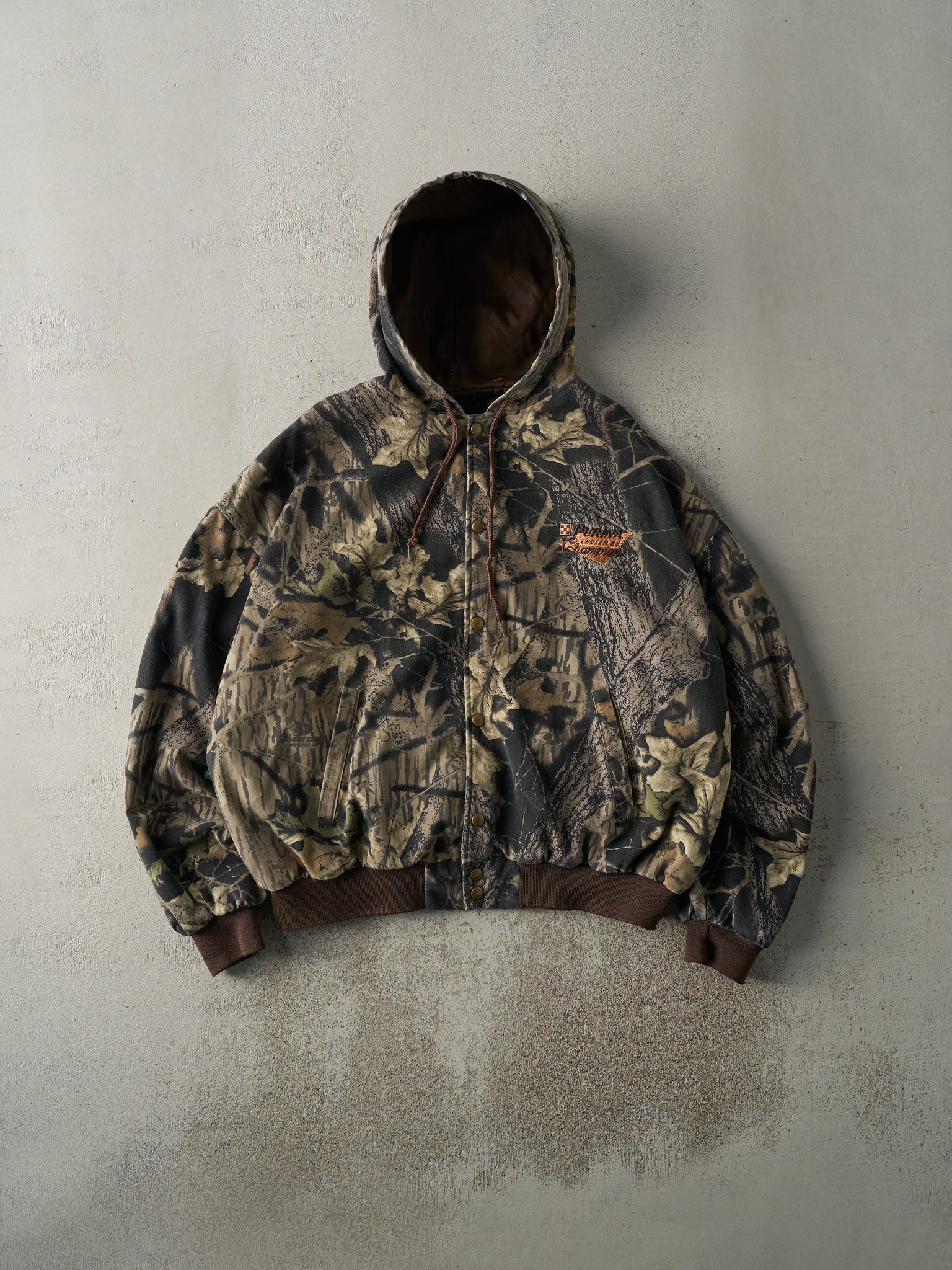 Vintage 90s Camo Swingster x Mossy Oak Camo Hooded Jacket (L/XL)