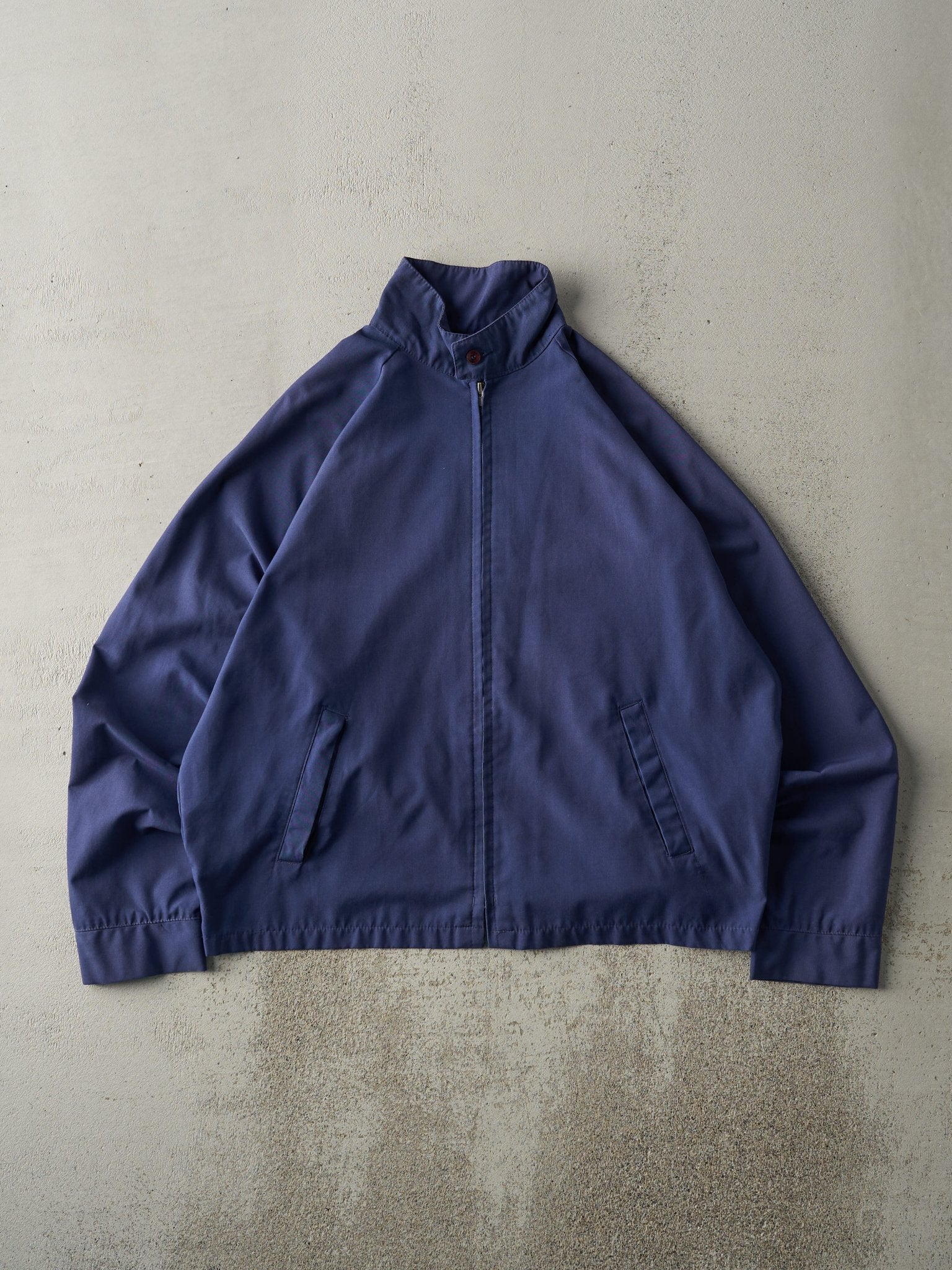 Vintage 80s Navy Blue Paramount Harrington Jacket (L)