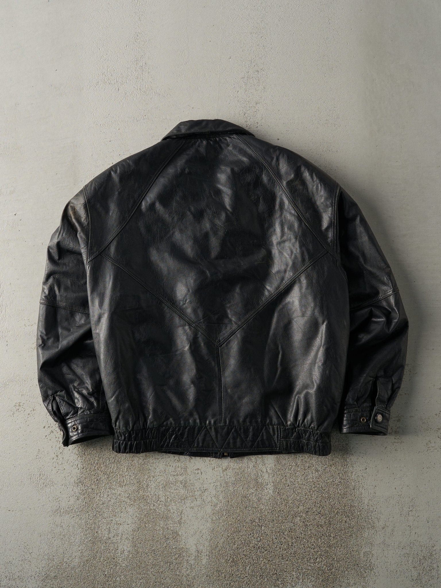 Vintage 90s Black Moores Leather Jacket (M)
