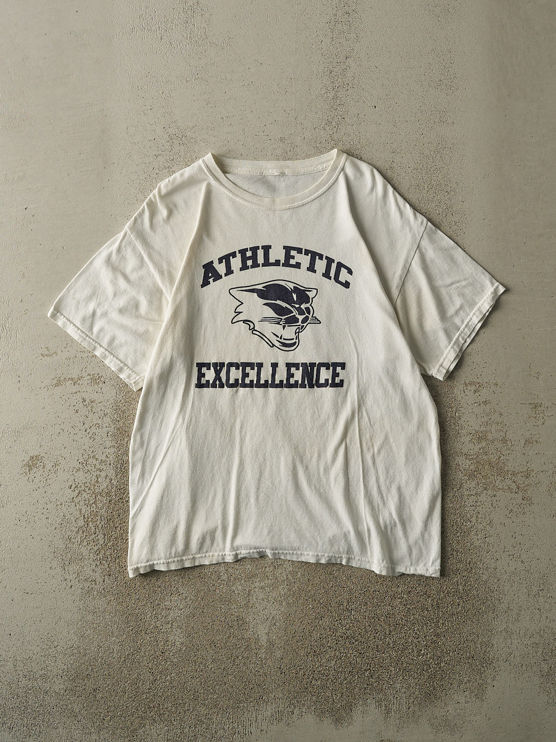 Vintage Y2K White Athletic Excellence Tee (L)