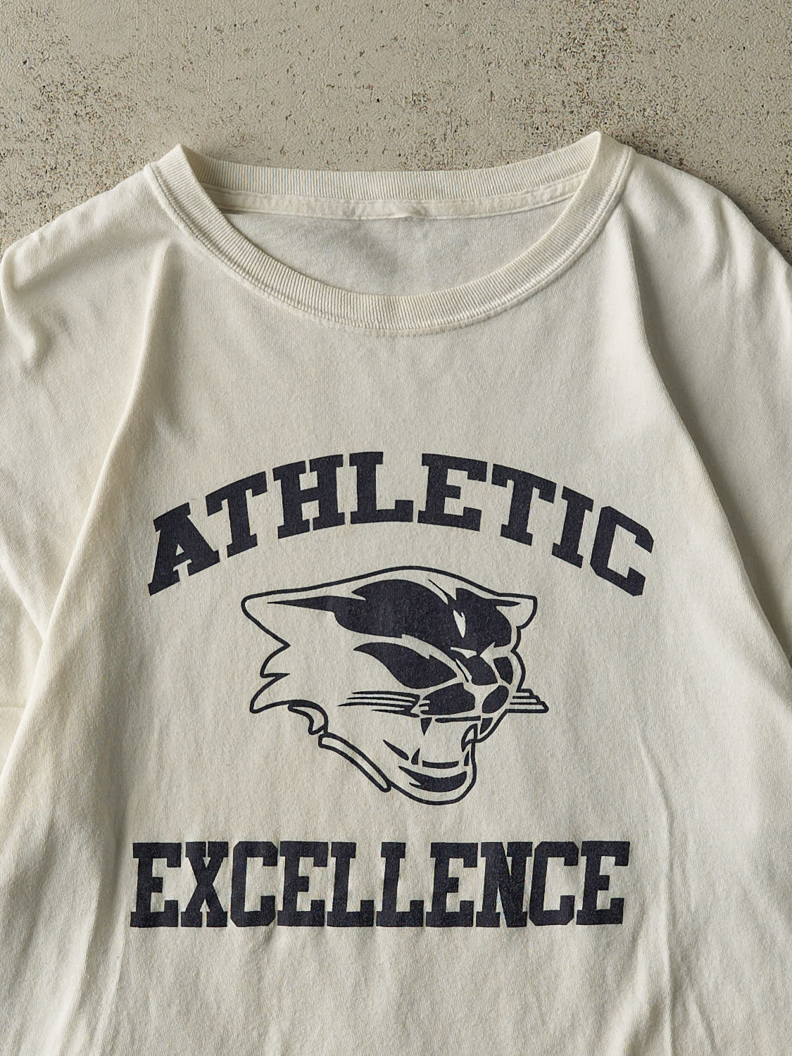 Vintage Y2K White Athletic Excellence Tee (L)