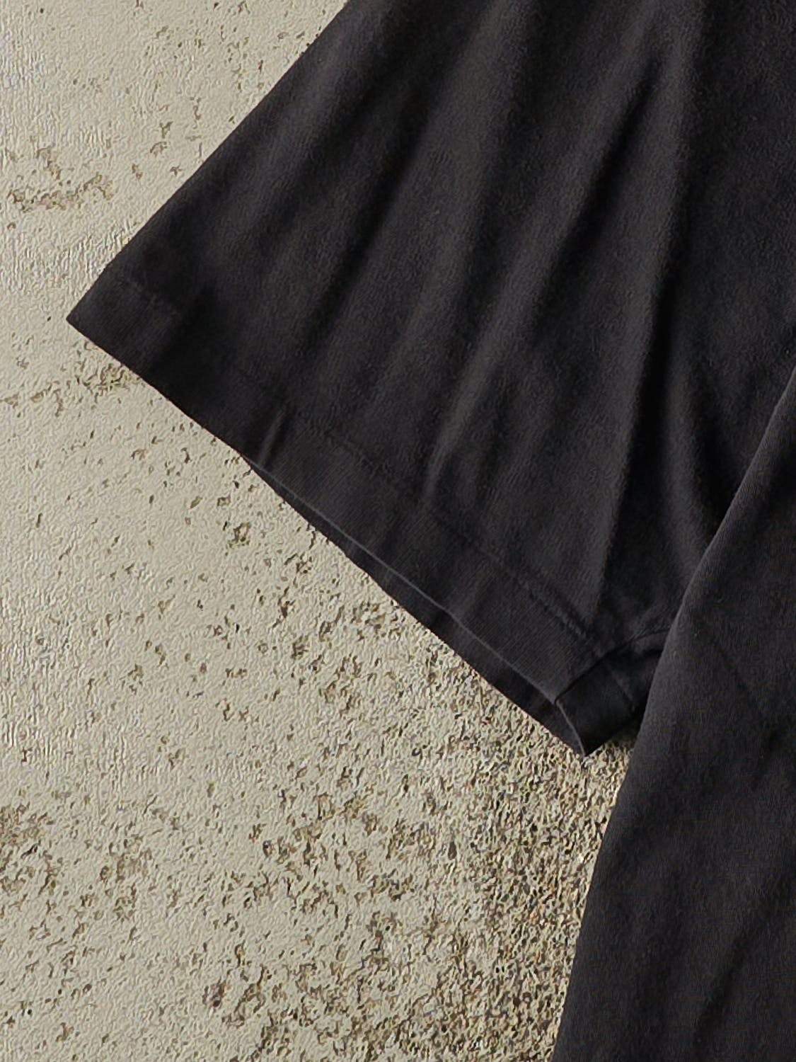 Vintage 90s Faded Black Ralph Lauren Pocket Single Stitch Tee (XL)