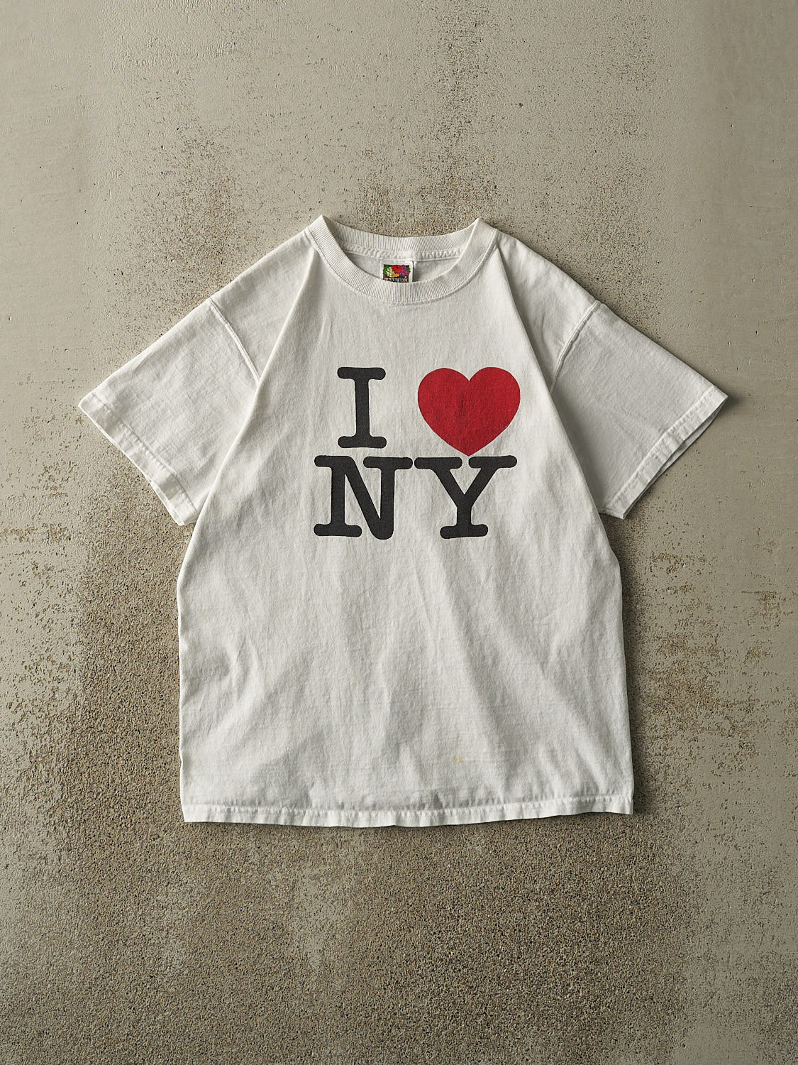 Vintage 90s White "I Love NY" Tee (S/M)