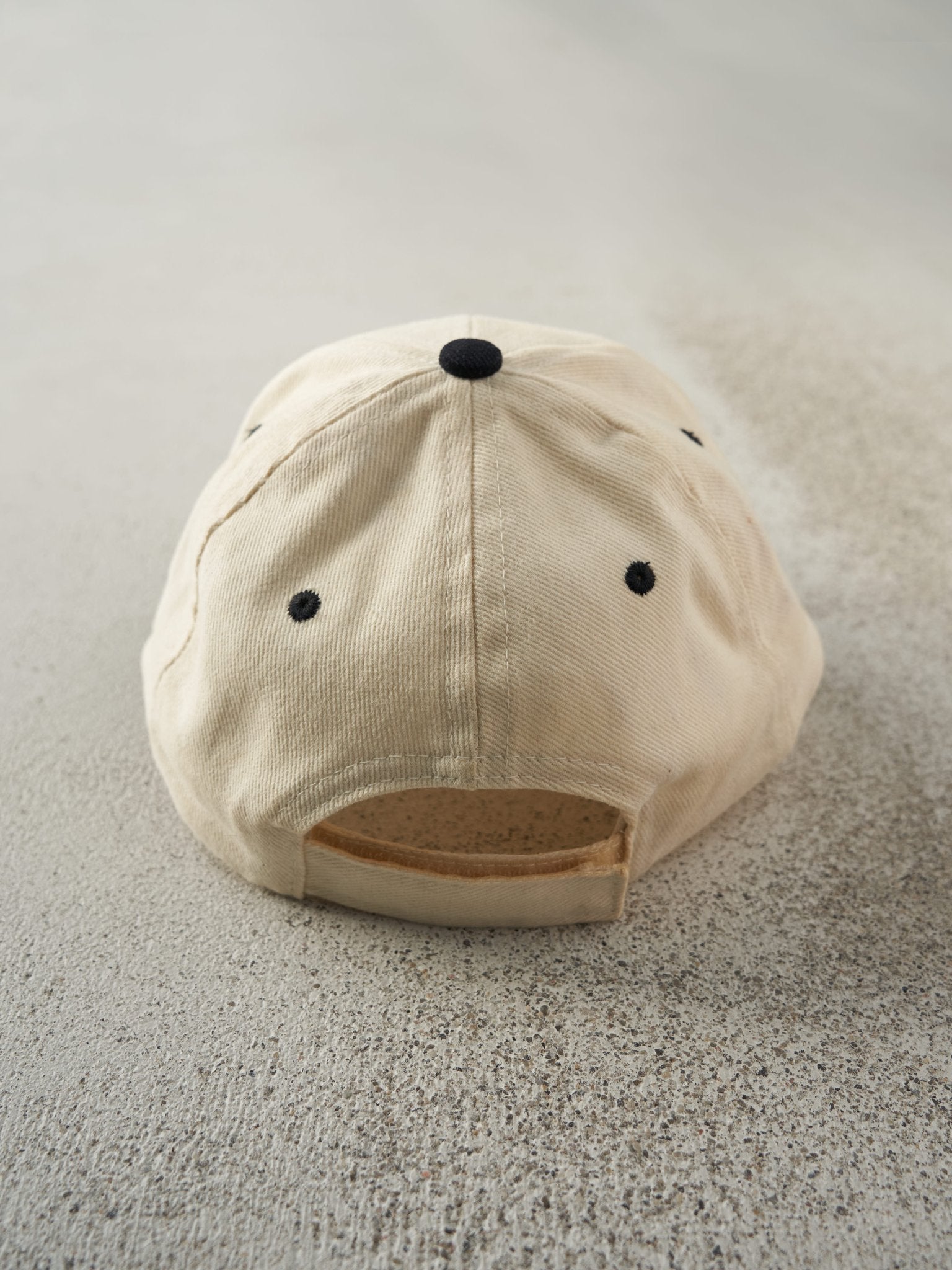 Vintage Y2K Beige & Black Kodak Embroidered Velcro Hat