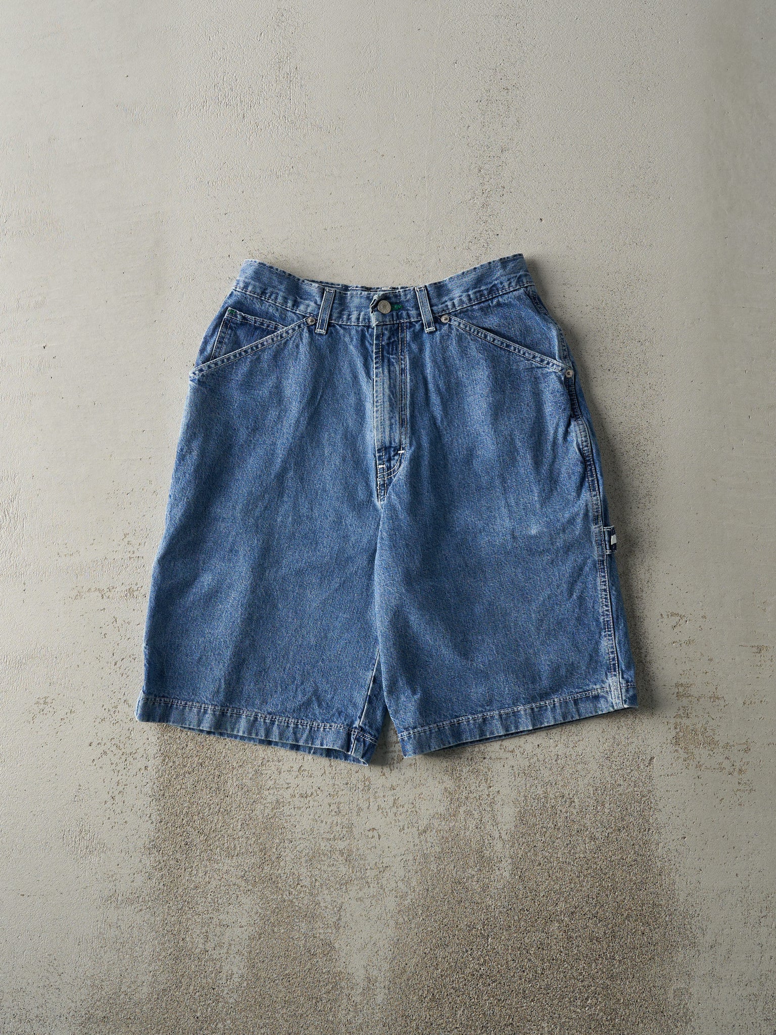 Vintage 90s Light Wash Tommy Hilfiger Carpenter Jean Shorts (28x10)