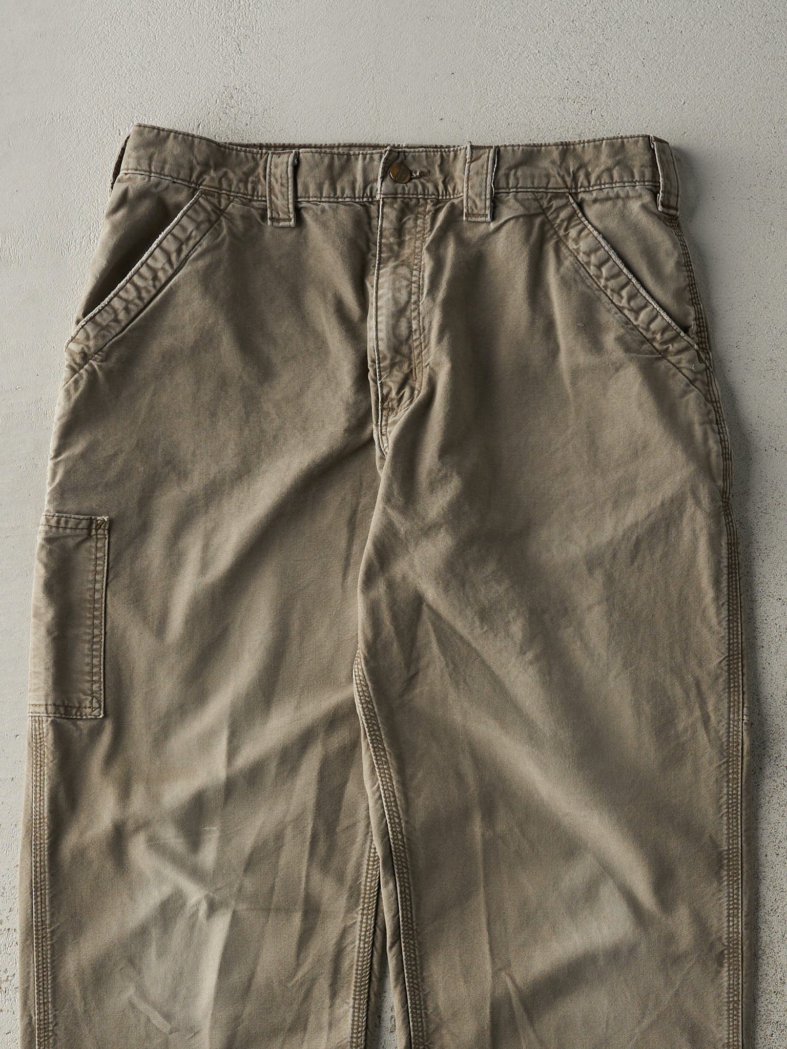 Vintage Y2K Brown Carhartt Lightweight Carpenter Pants (34x30)