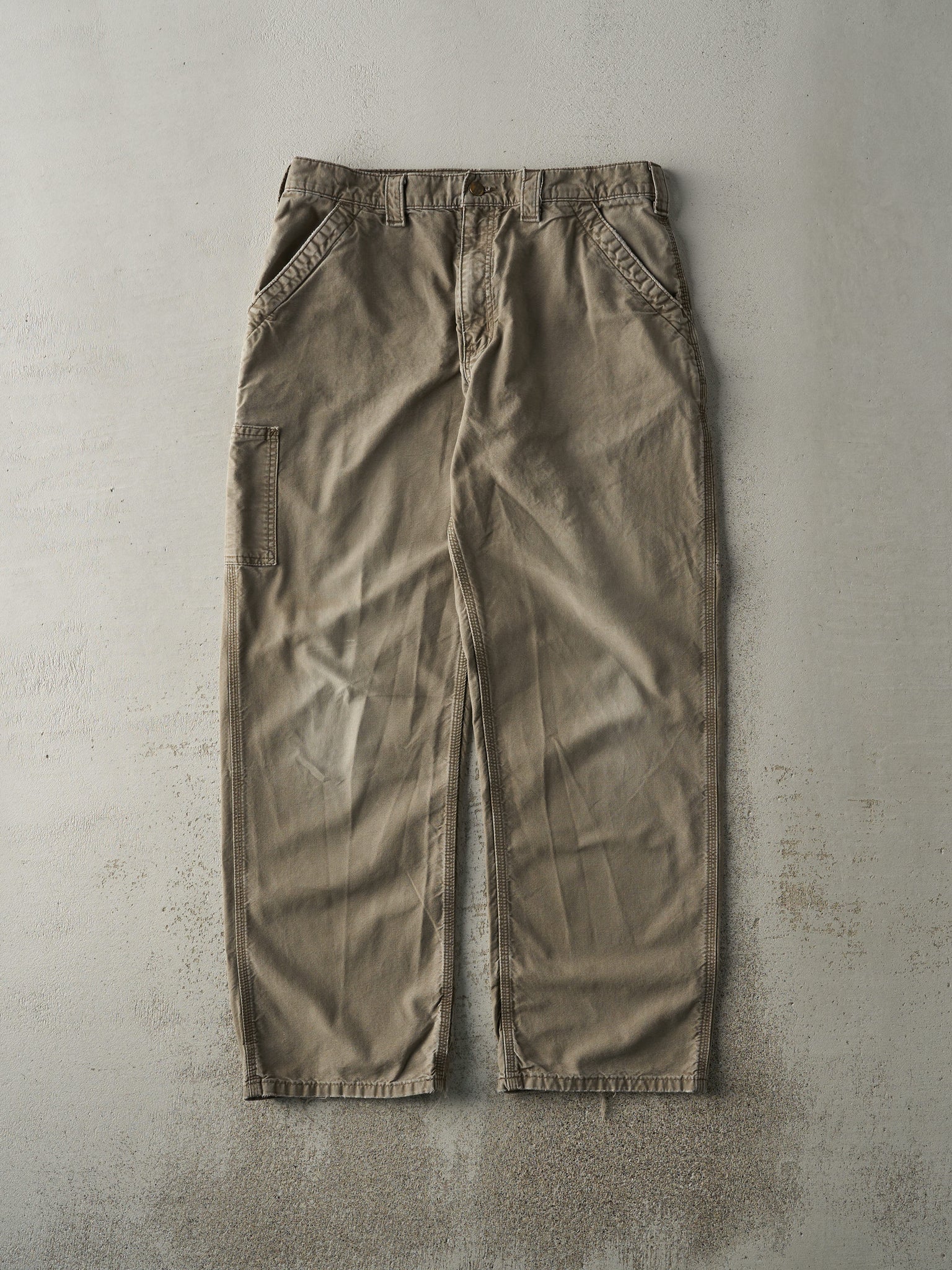 Vintage Y2K Brown Carhartt Lightweight Carpenter Pants (34x30)