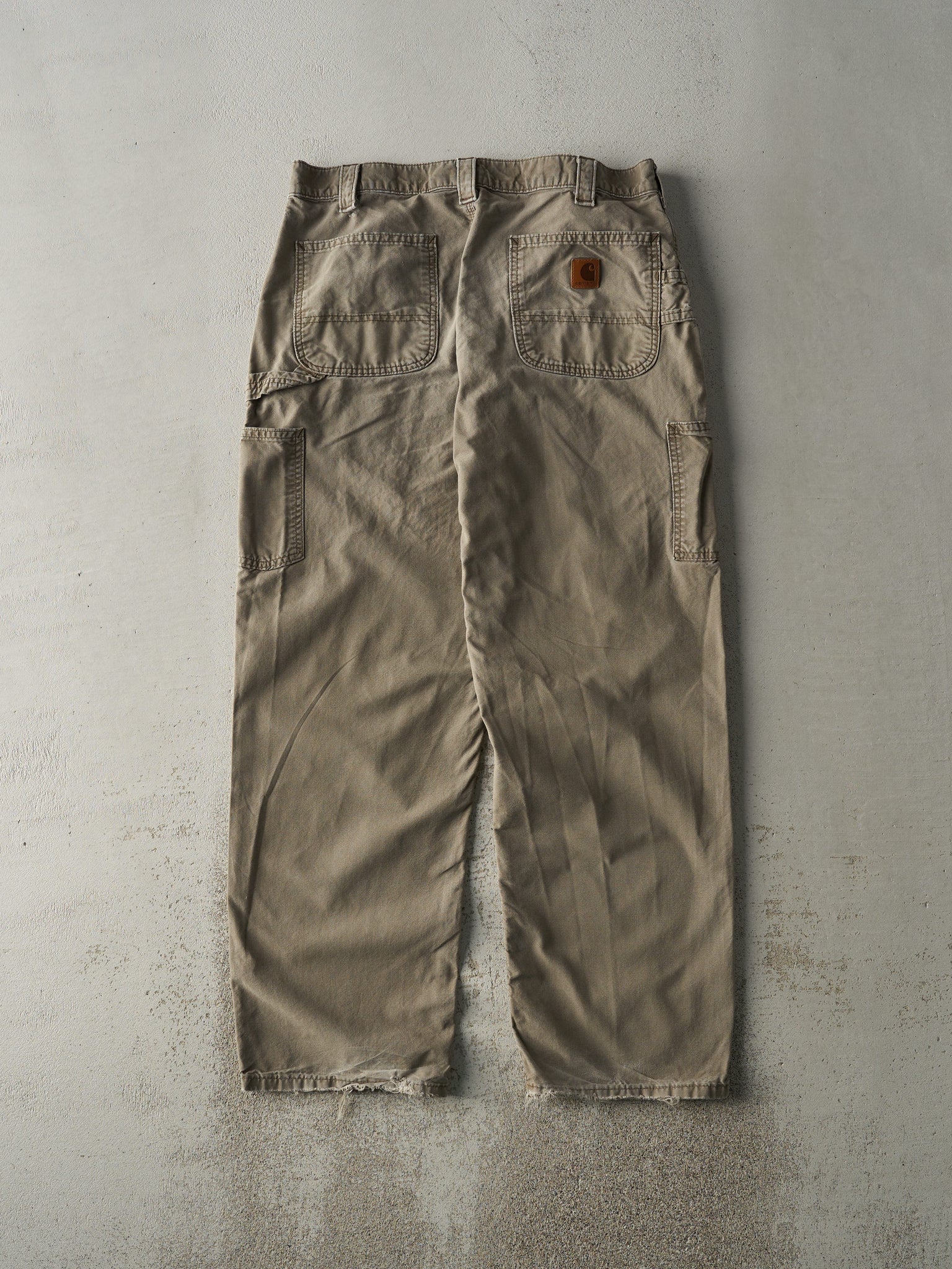 Vintage Y2K Brown Carhartt Lightweight Carpenter Pants (34x30)