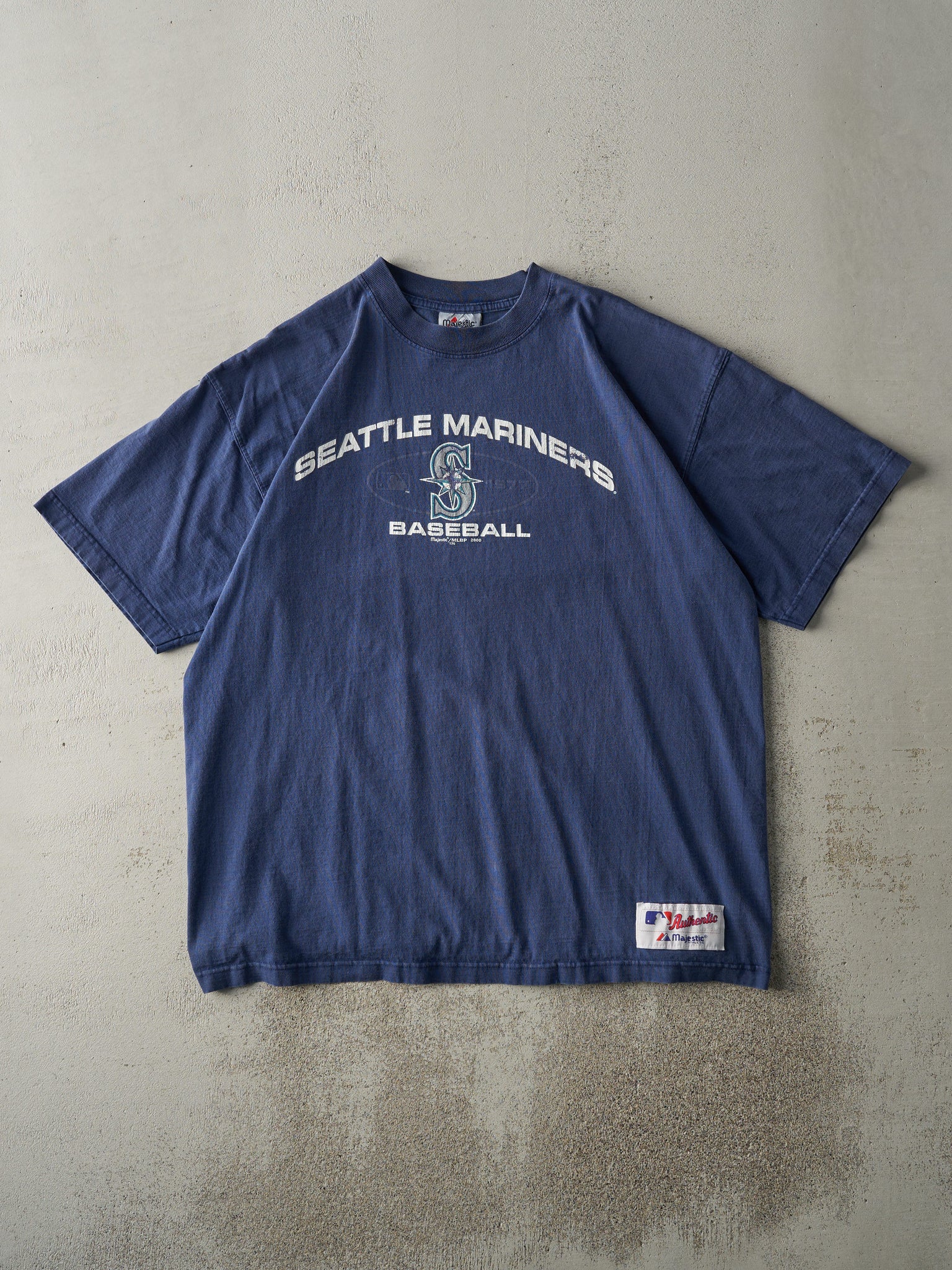 Vintage 00' Navy Blue Seattle Mariners Tee (L/XL)