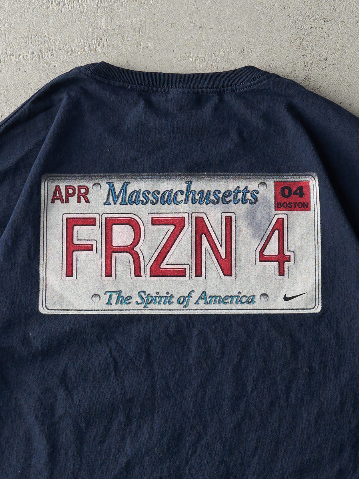 Vintage 04' Navy Blue NCAA Boston Frozen Four Nike Tee (L/XL)