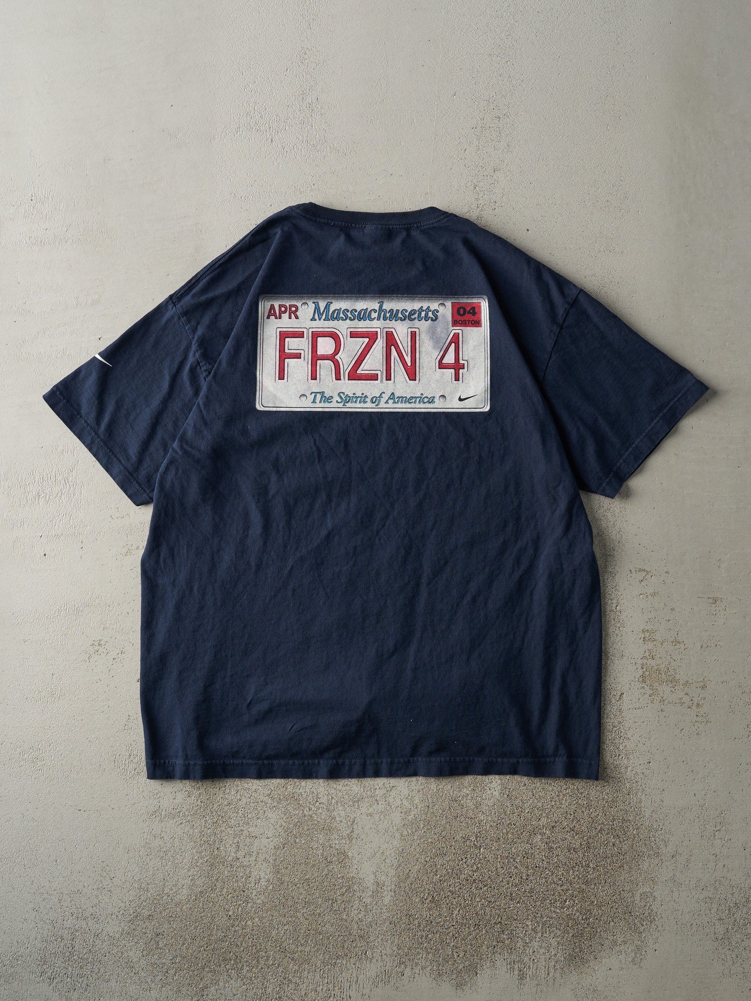 Vintage 04' Navy Blue NCAA Boston Frozen Four Nike Tee (L/XL)