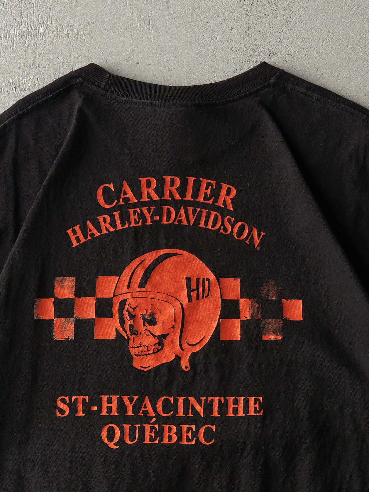 Vintage Y2K Black Quebec Harley Davidson Tee (L)