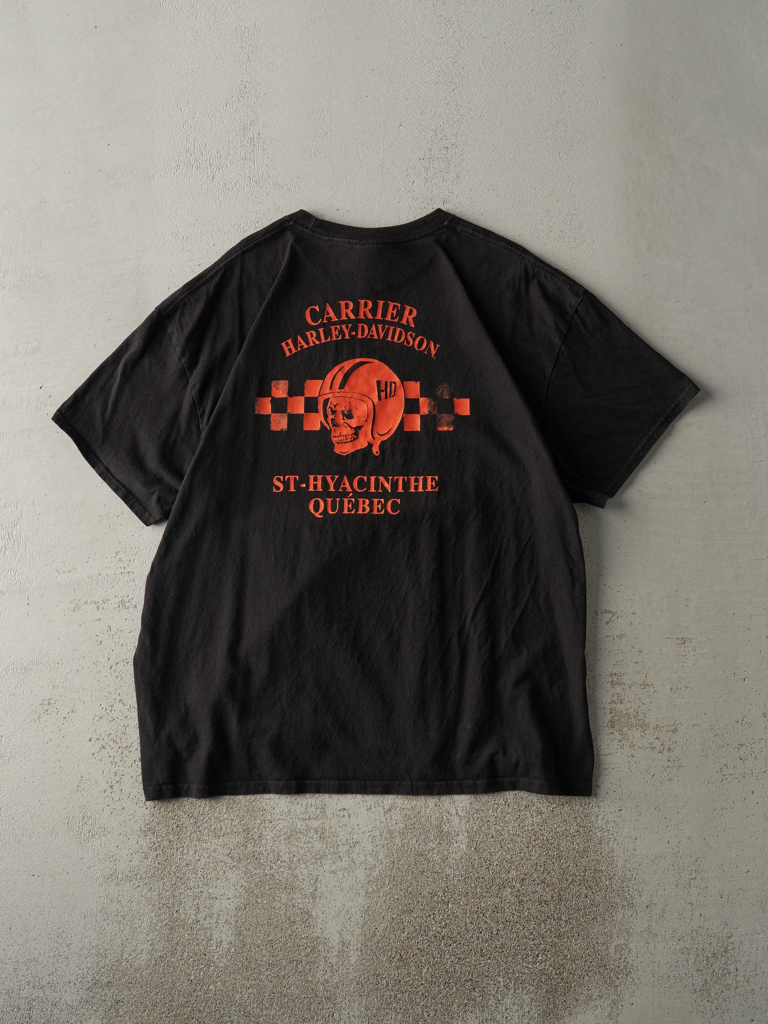 Vintage Y2K Black Quebec Harley Davidson Tee (L)