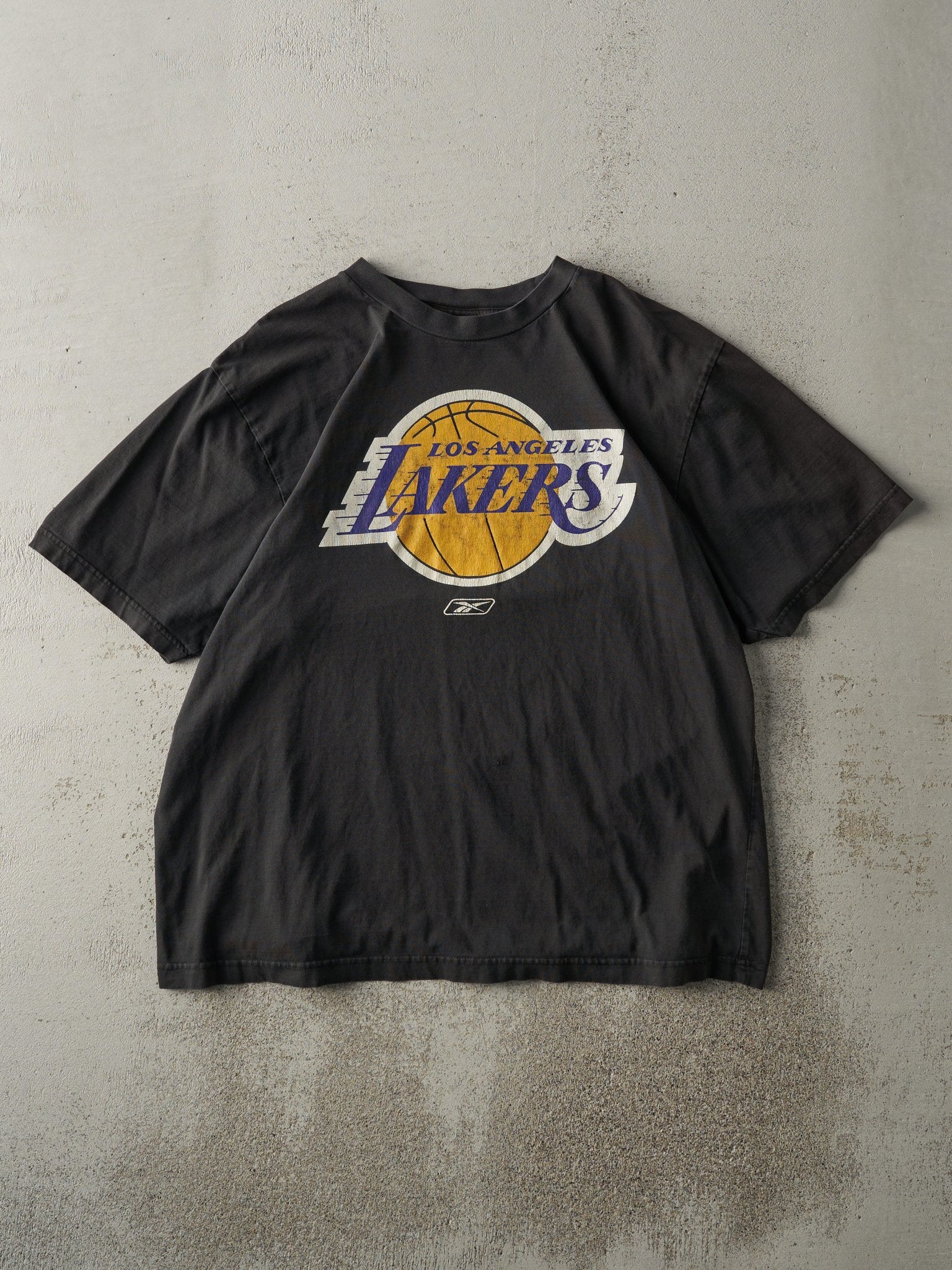 Vintage Y2K Black Los Angeles Laker Reebok Tee (L)