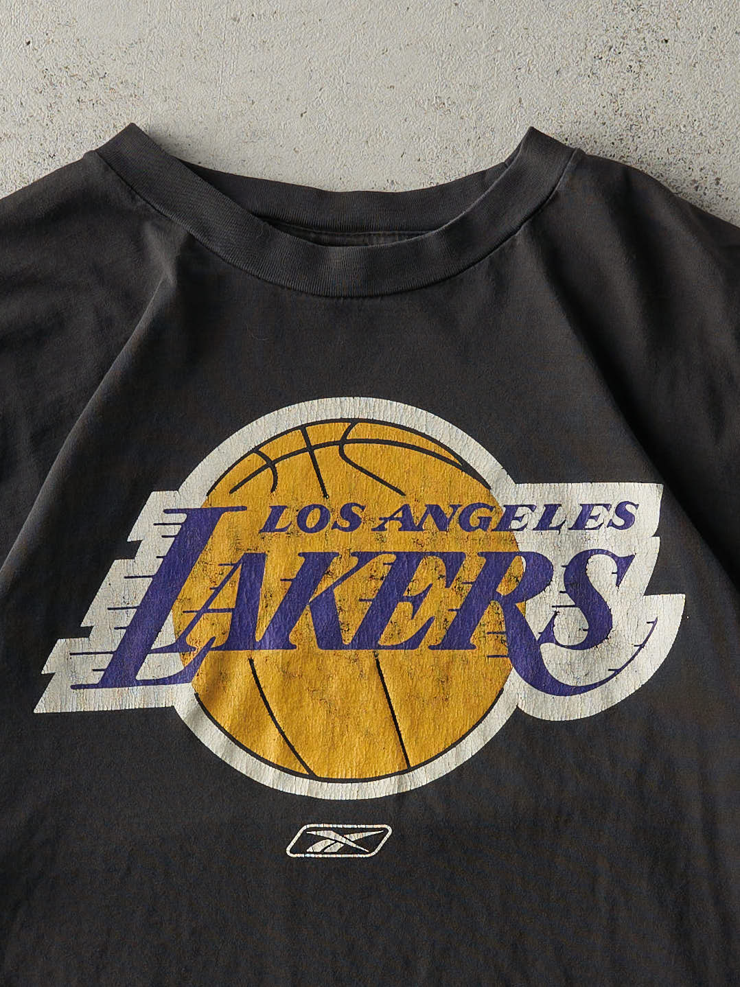 Vintage Y2K Black Los Angeles Laker Reebok Tee (L)