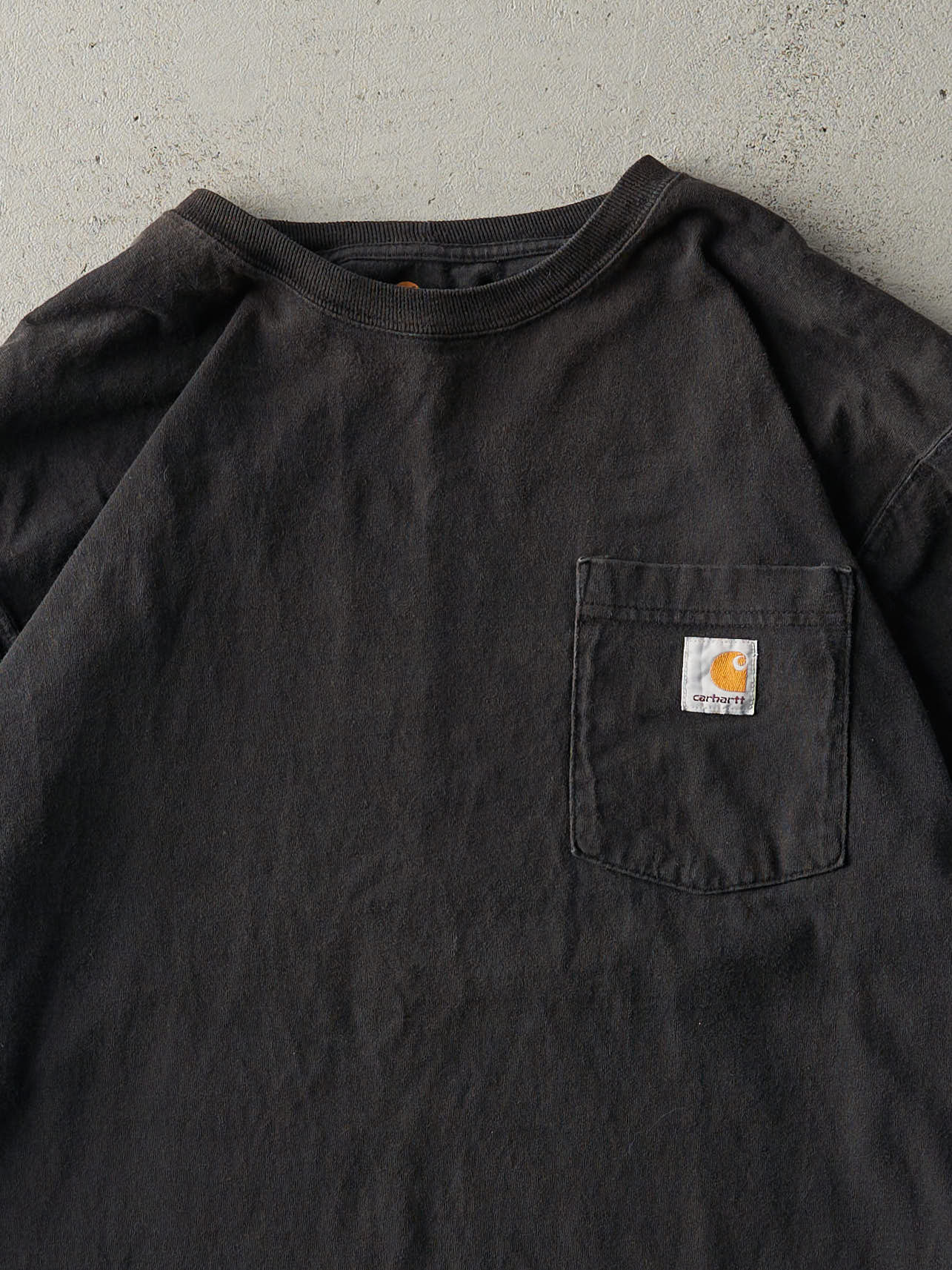 Vintage Y2K Black Carhartt Pocket Long Sleeve (XL)