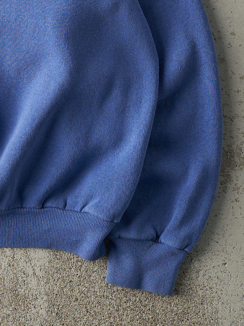 Vintage 80s Periwinkle Blue Blank Crewneck (M)