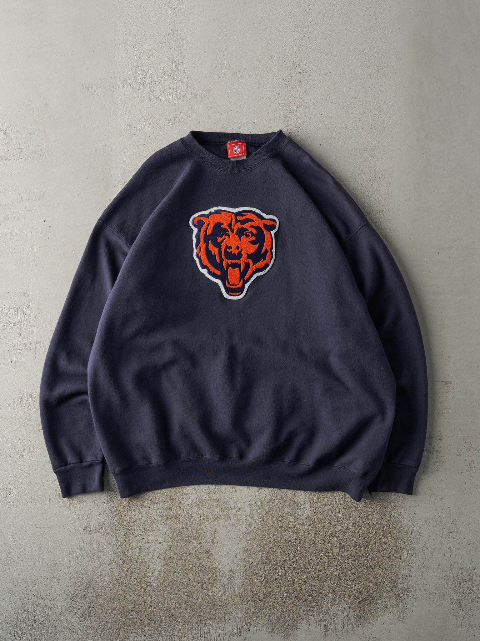 Vintage 90s Navy Blue Chicago Bears Crewneck (XXL)