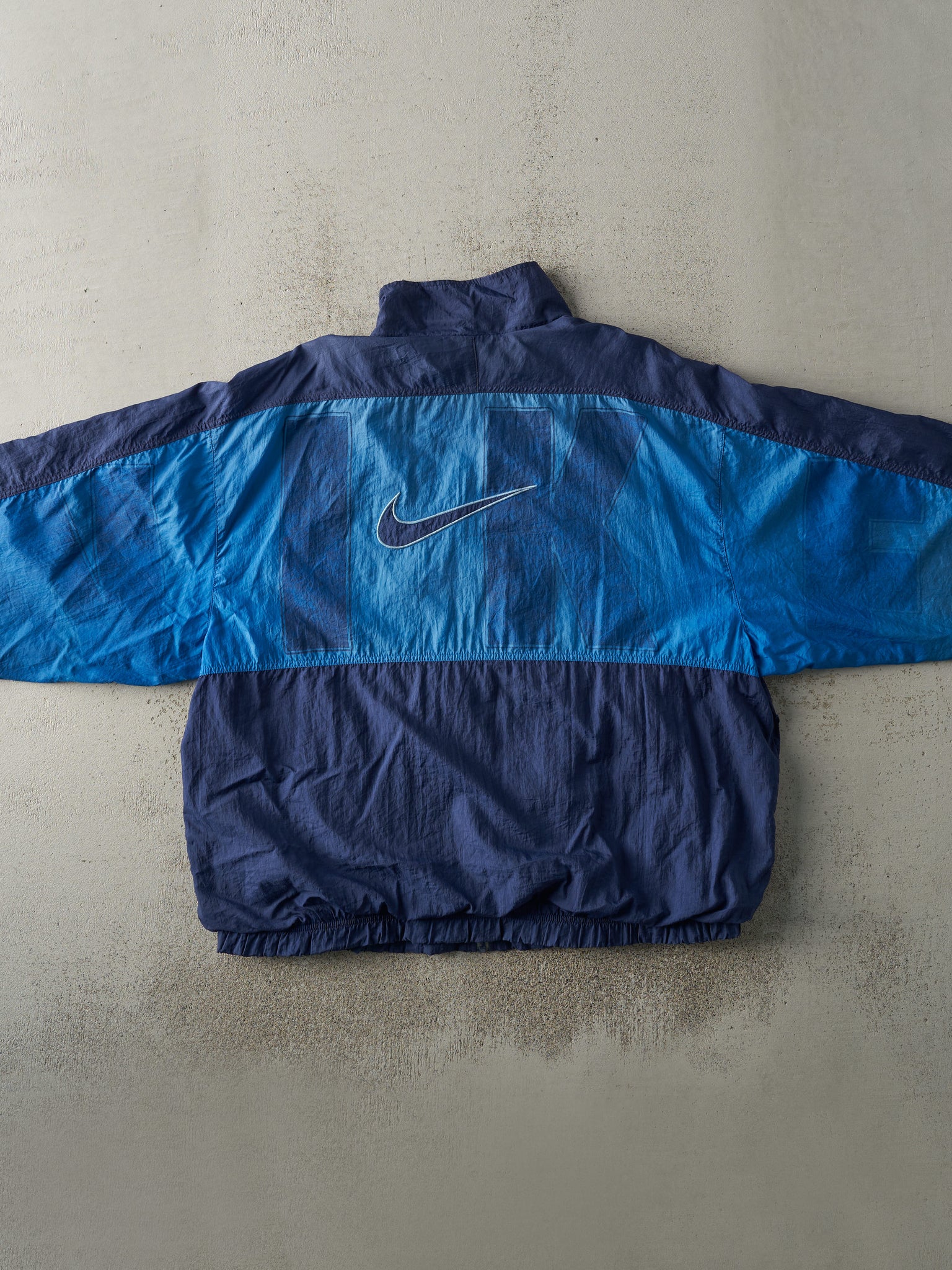 Vintage 90s Navy Blue Nike Windbreaker Jacket (XL)