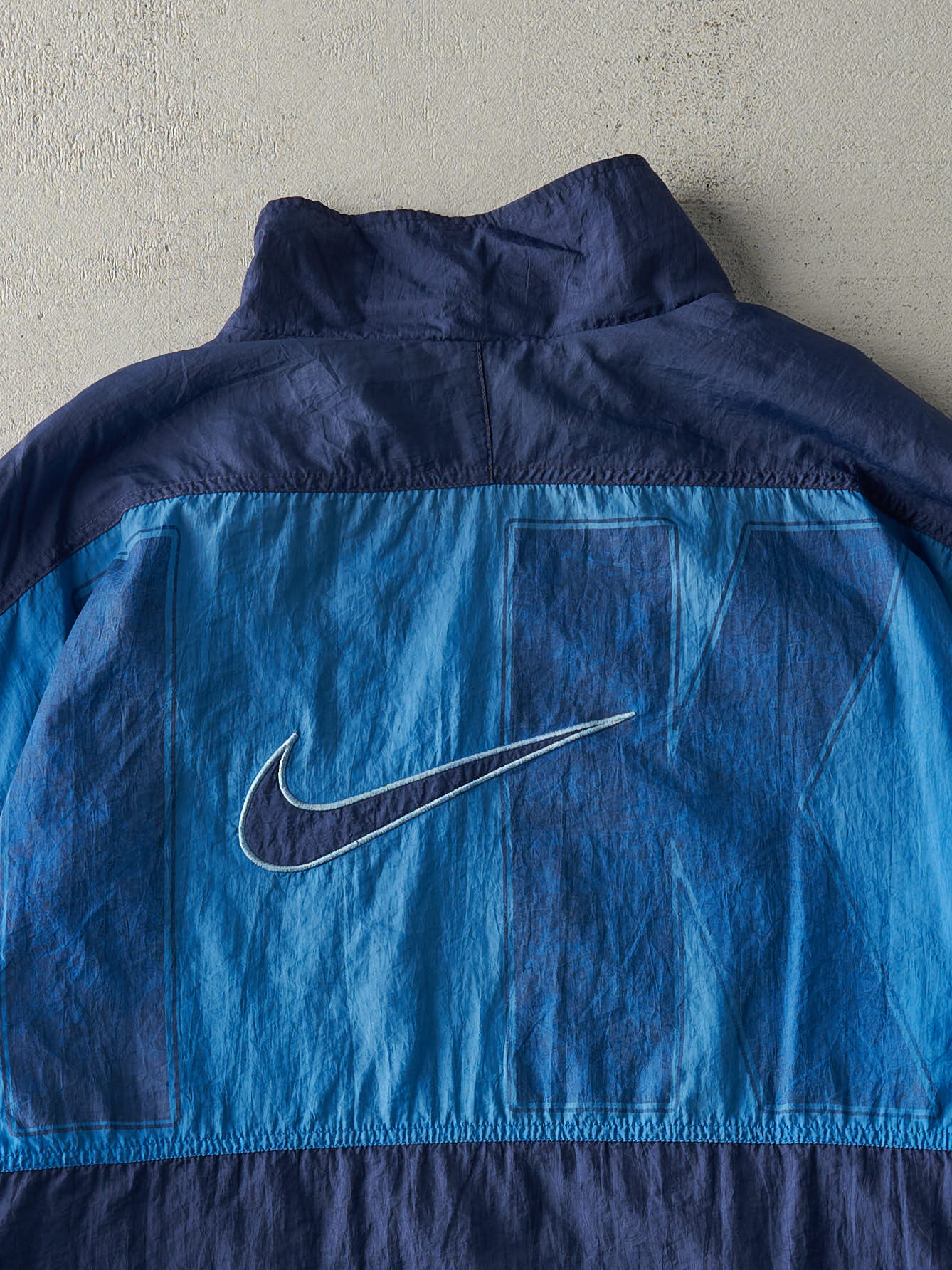 Vintage 90s Navy Blue Nike Windbreaker Jacket (XL)