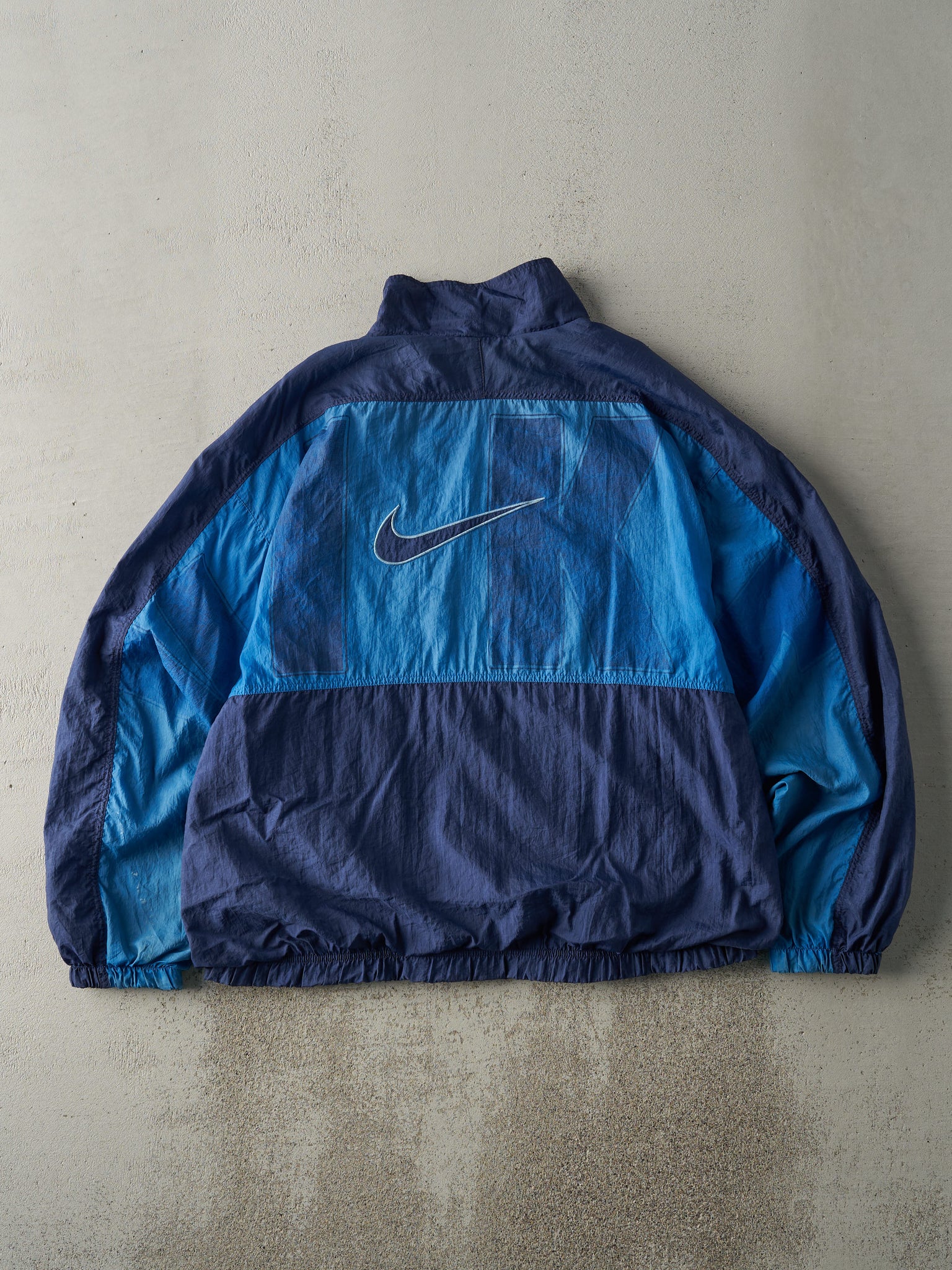 Vintage 90s Navy Blue Nike Windbreaker Jacket (XL)