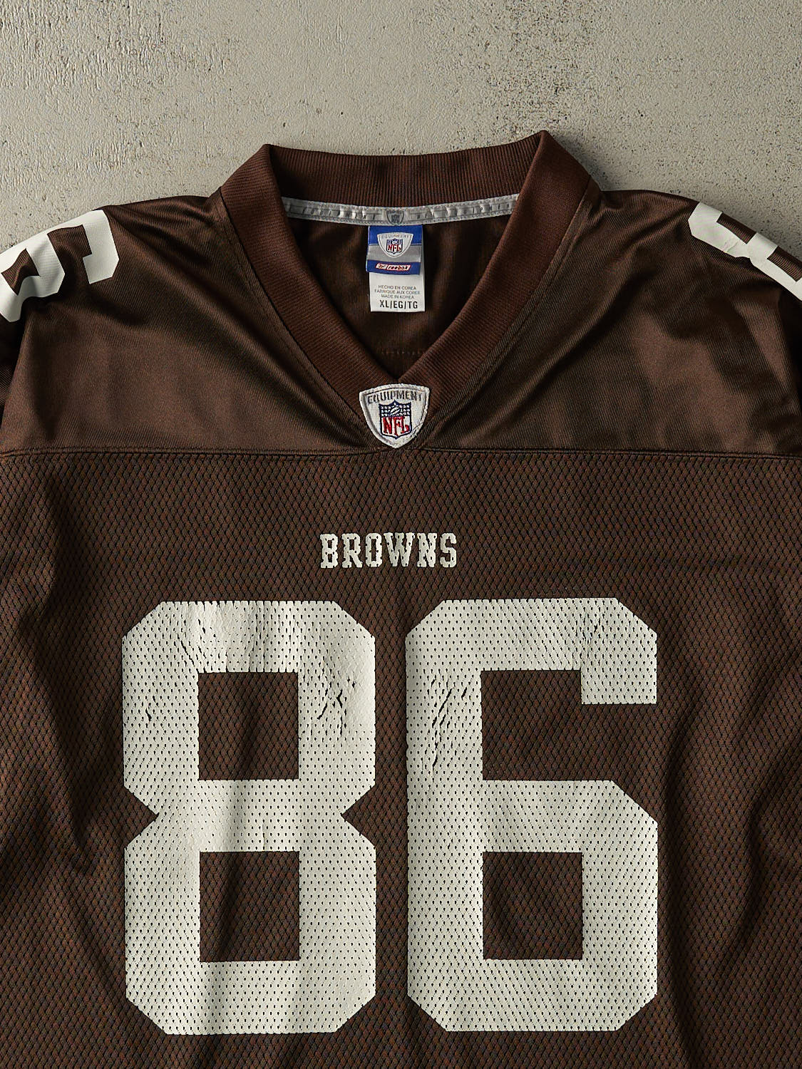 Vintage Y2K Brown Cleveland Browns #86 Dennis Northcutt Cropped