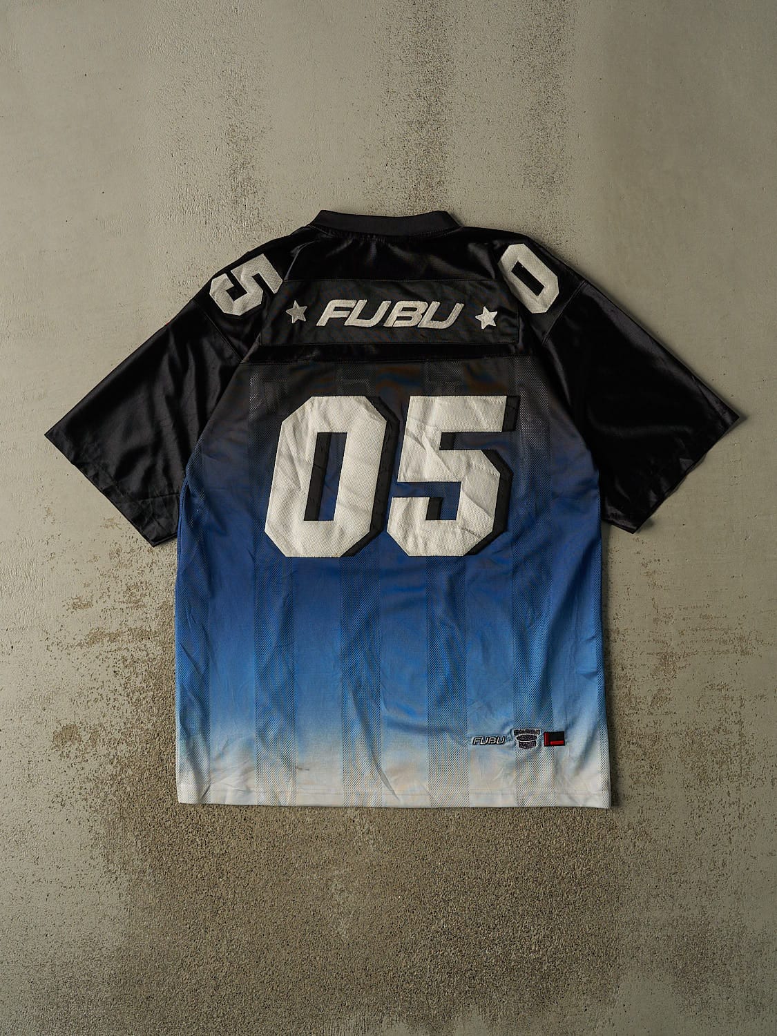 Vintage Y2K Navy Blue Fubu Football Jersey (XL/XXL)