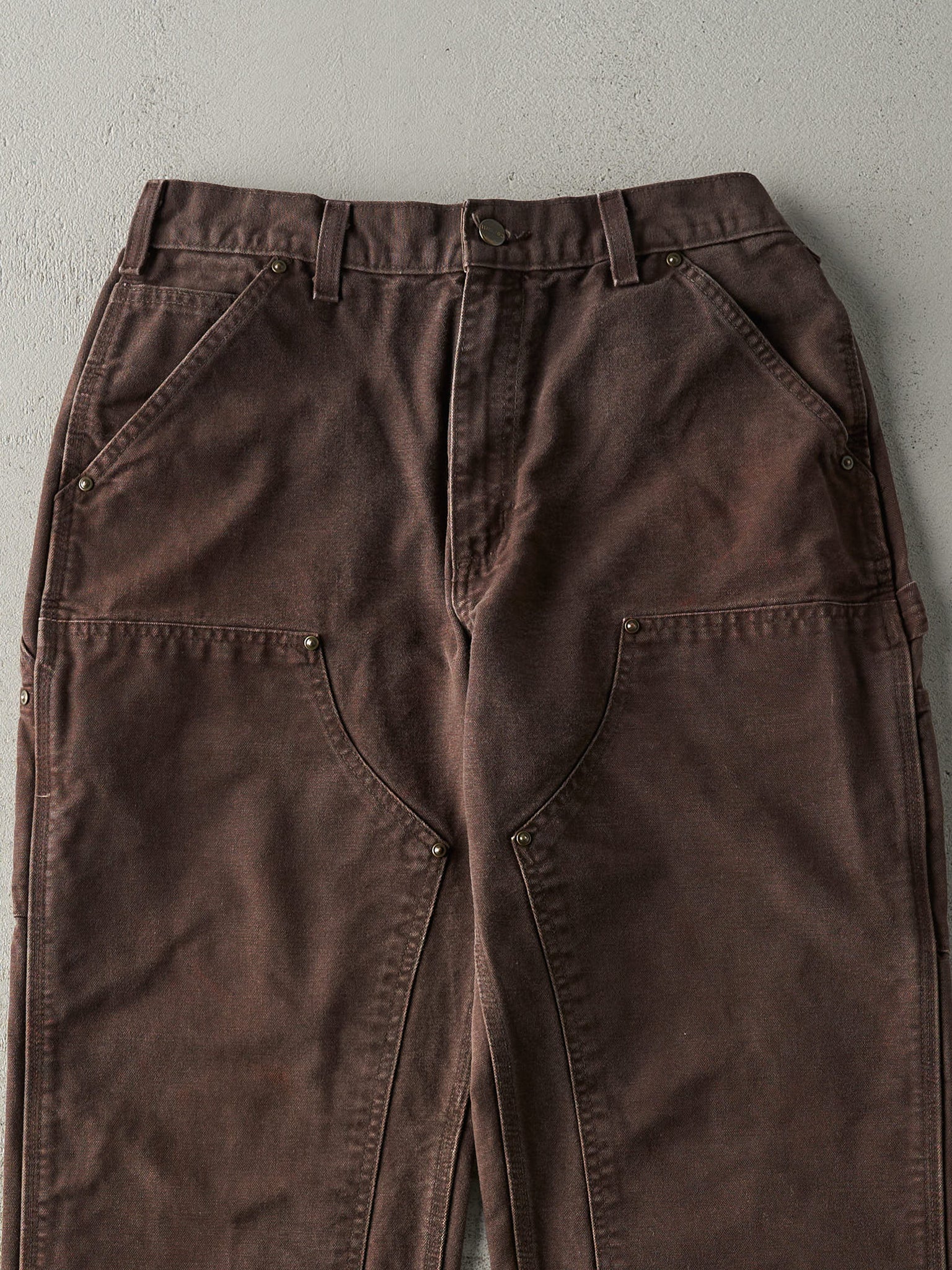 Vintage 90s Brown Carhartt Double Knee Carpenter Pants (31x32)