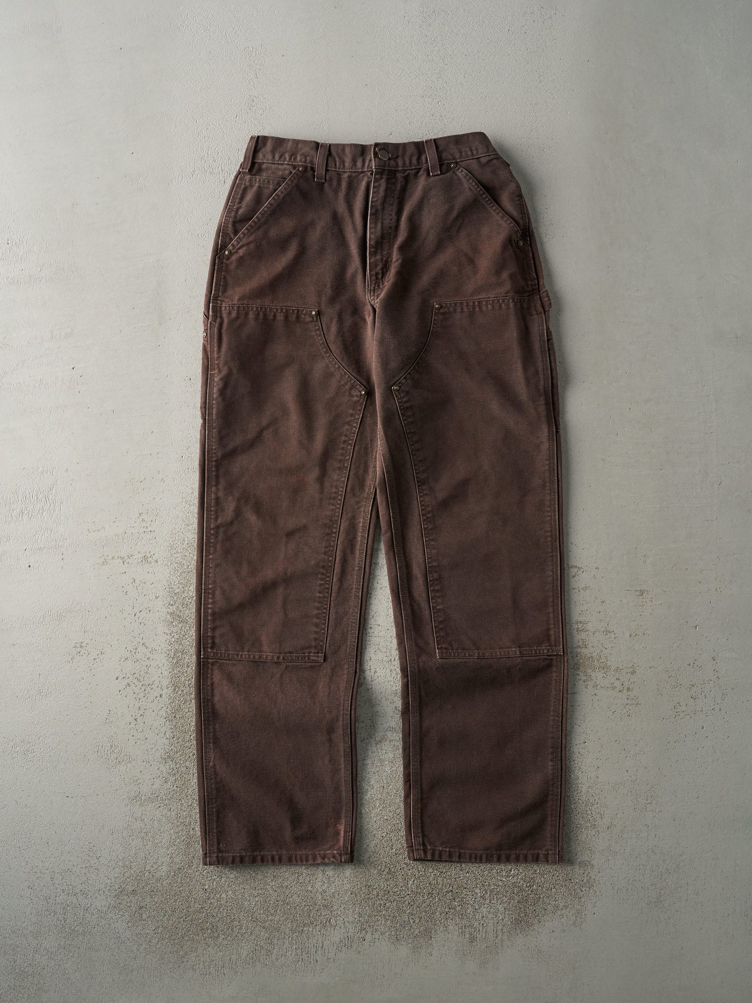 Vintage 90s Brown Carhartt Double Knee Carpenter Pants (31x32)