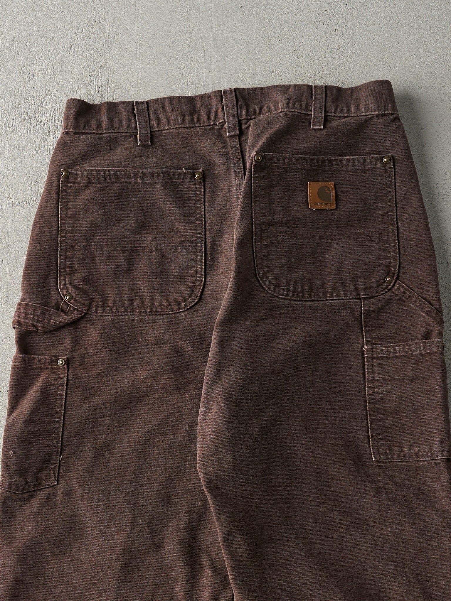 Vintage 90s Brown Carhartt Double Knee Carpenter Pants (31x32)