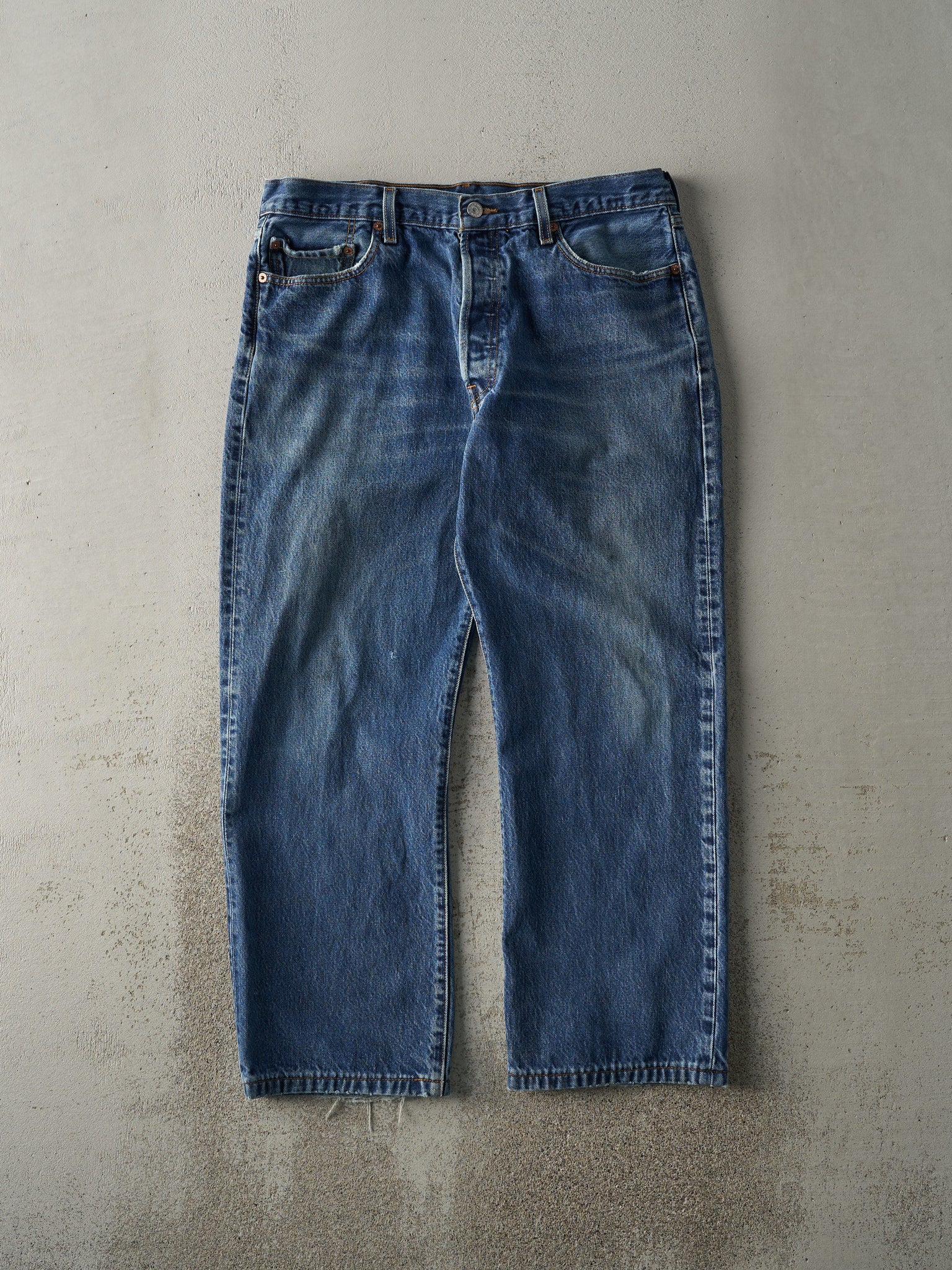 Vintage 90s Dark Wash Levi's 501 Jeans (36x27.5)