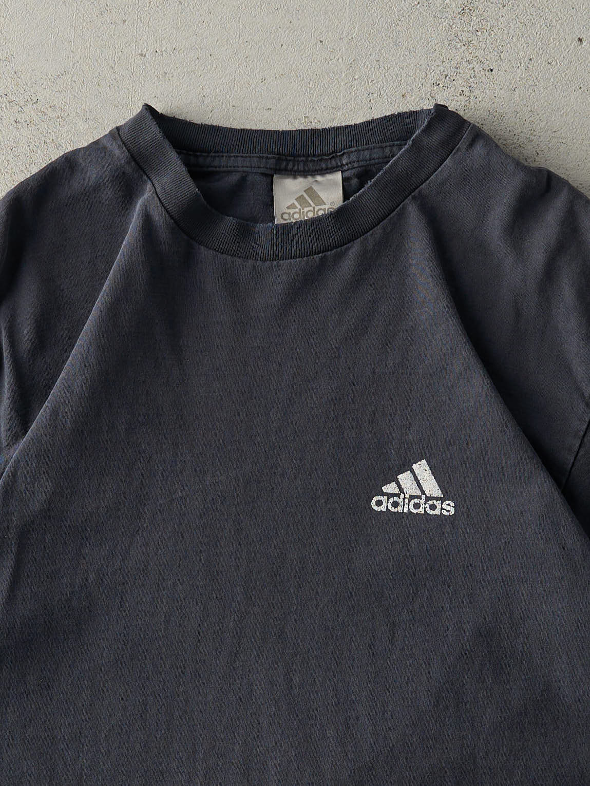 Vintage 90s Black Adidas Logo Tee (M)