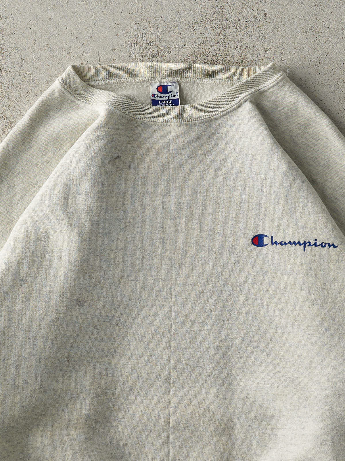 Vintage 90s Heather Grey Champion Crewneck (L)
