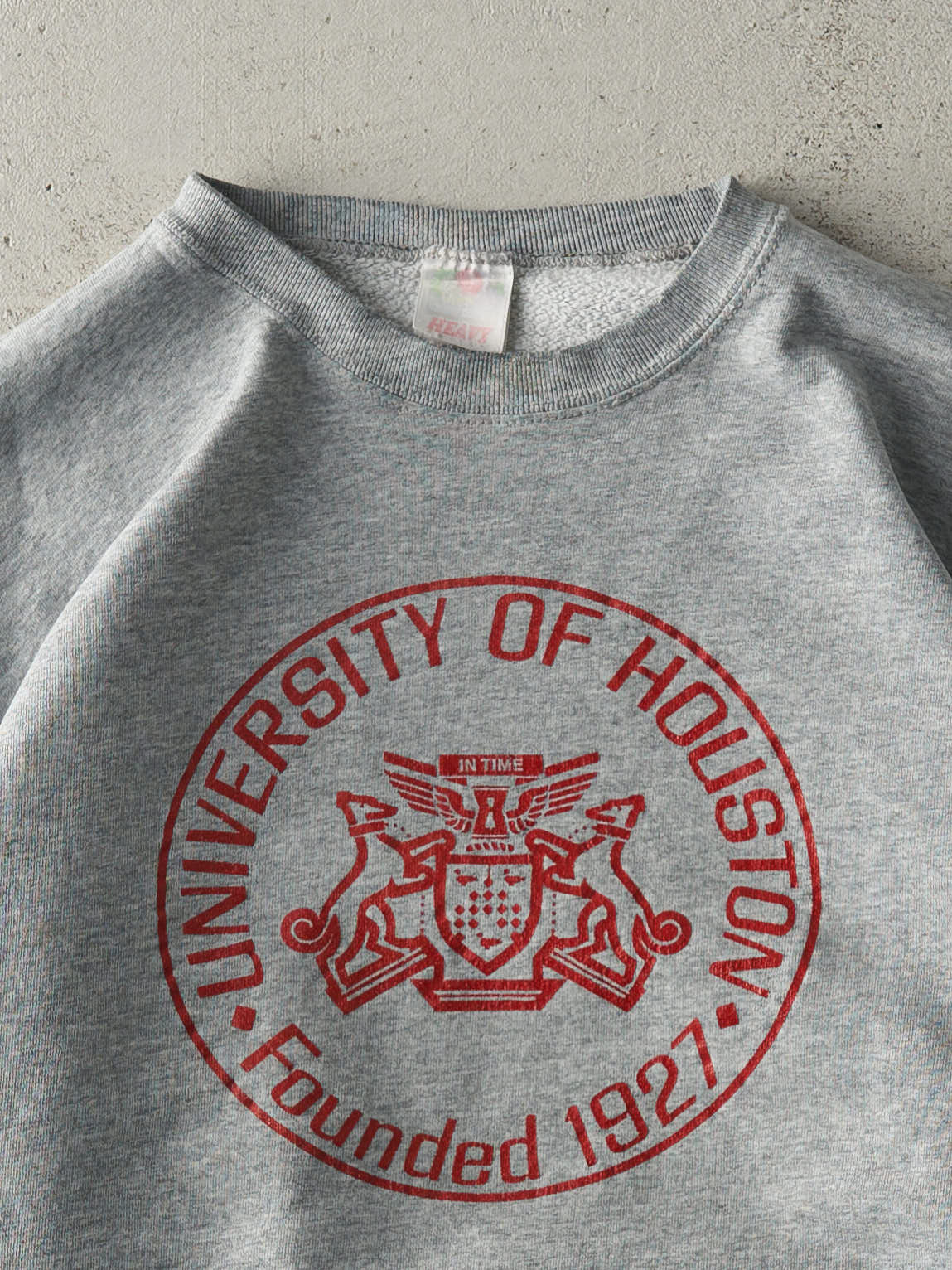 Vintage Y2K Grey University of Houston Boxy Crewneck (L/XL)